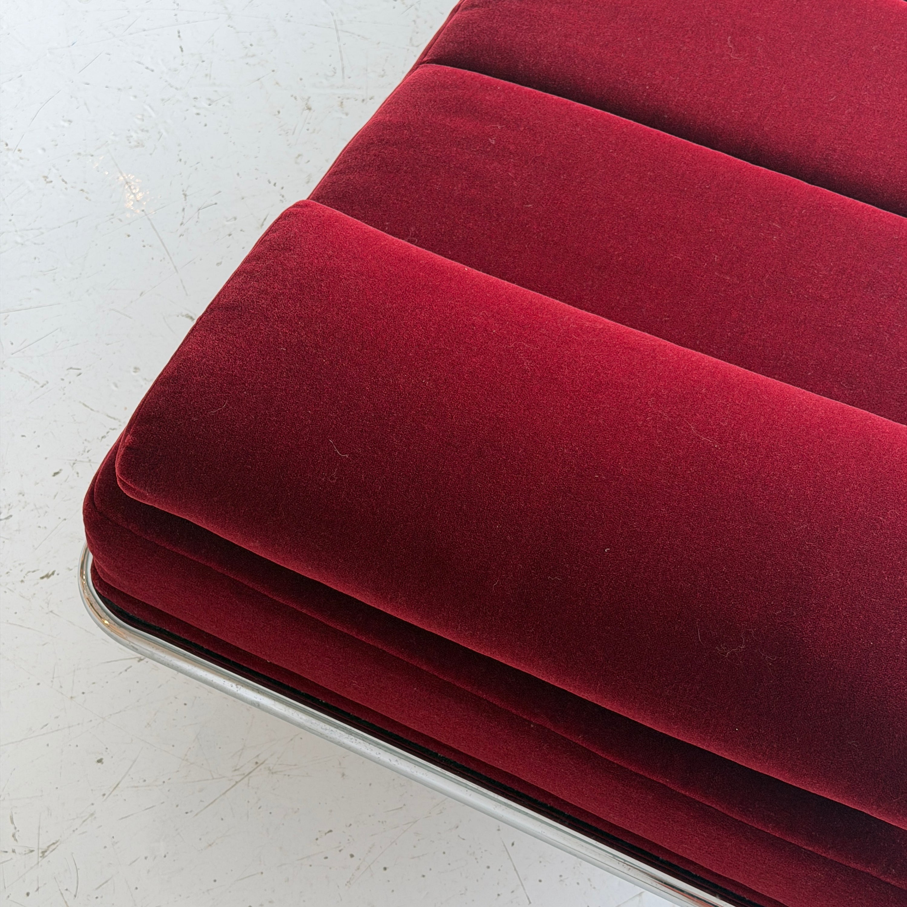 Chrome Daybed by Brayton International in Mohair