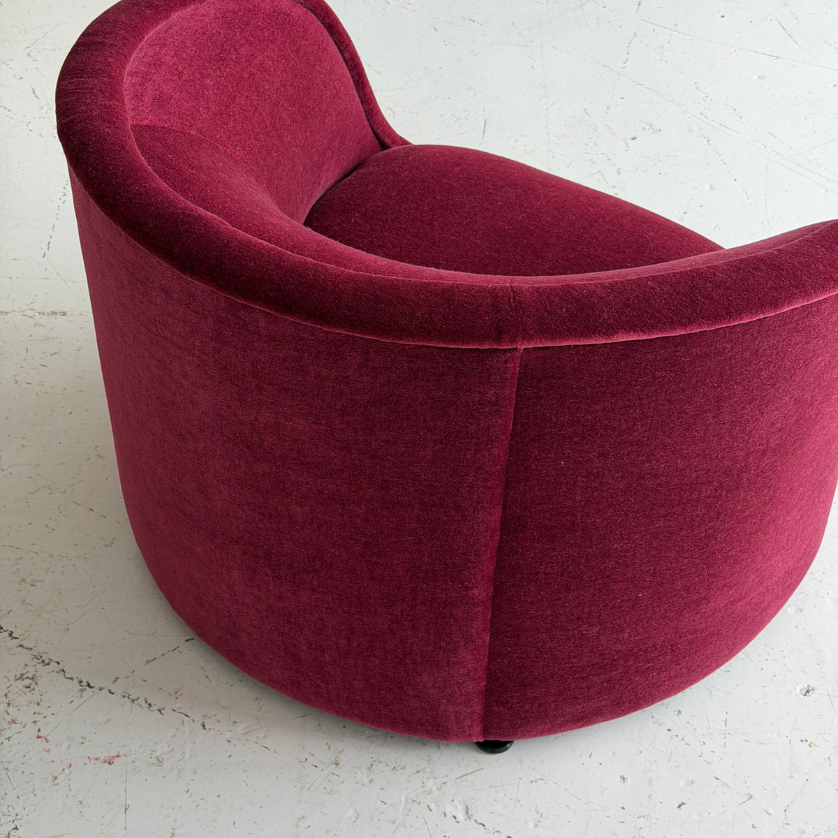 Cartouche Chairs by Ward Bennett for Brickell Associates in Mohair