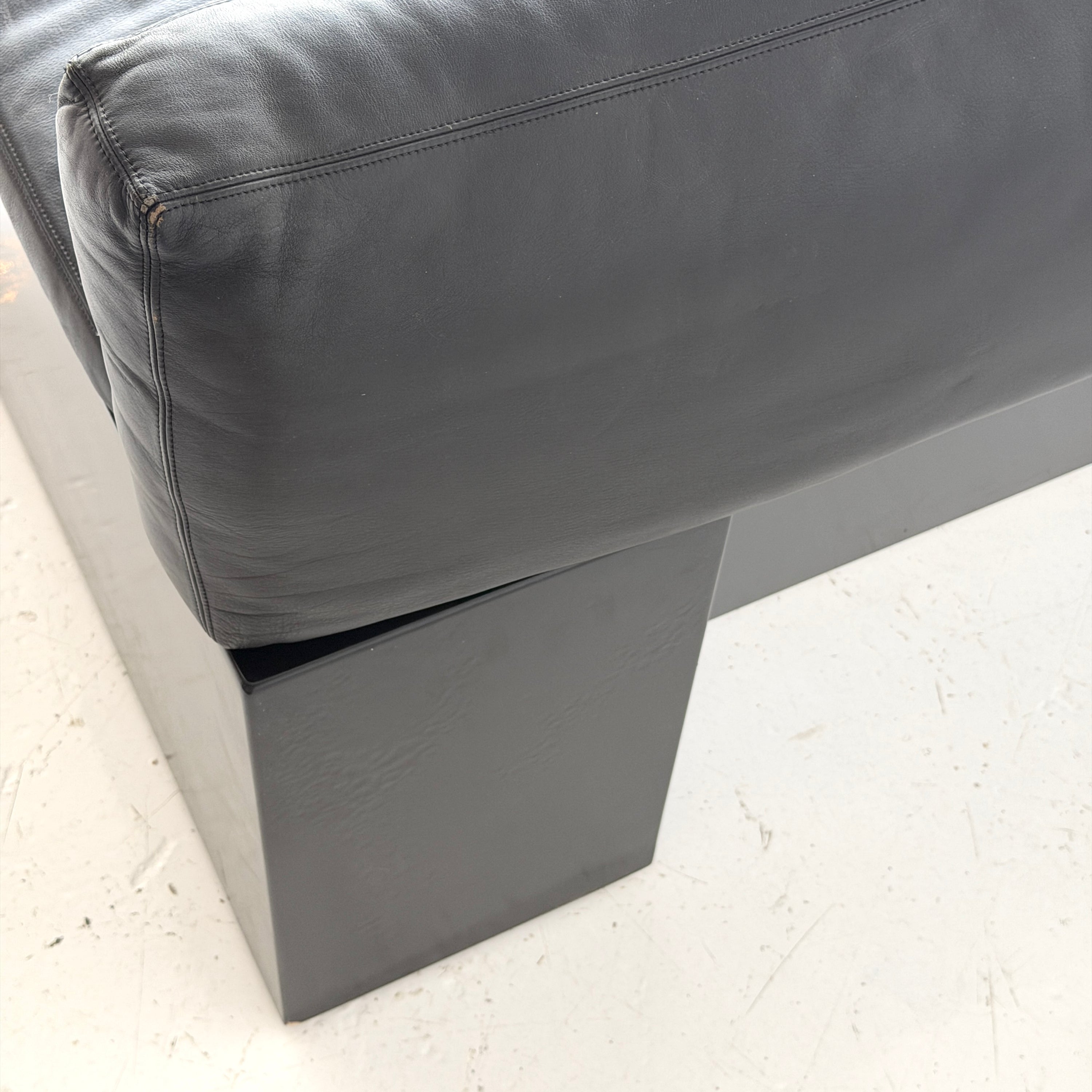 Leather Brigadier Sofa by Cini Boeri for Gavina