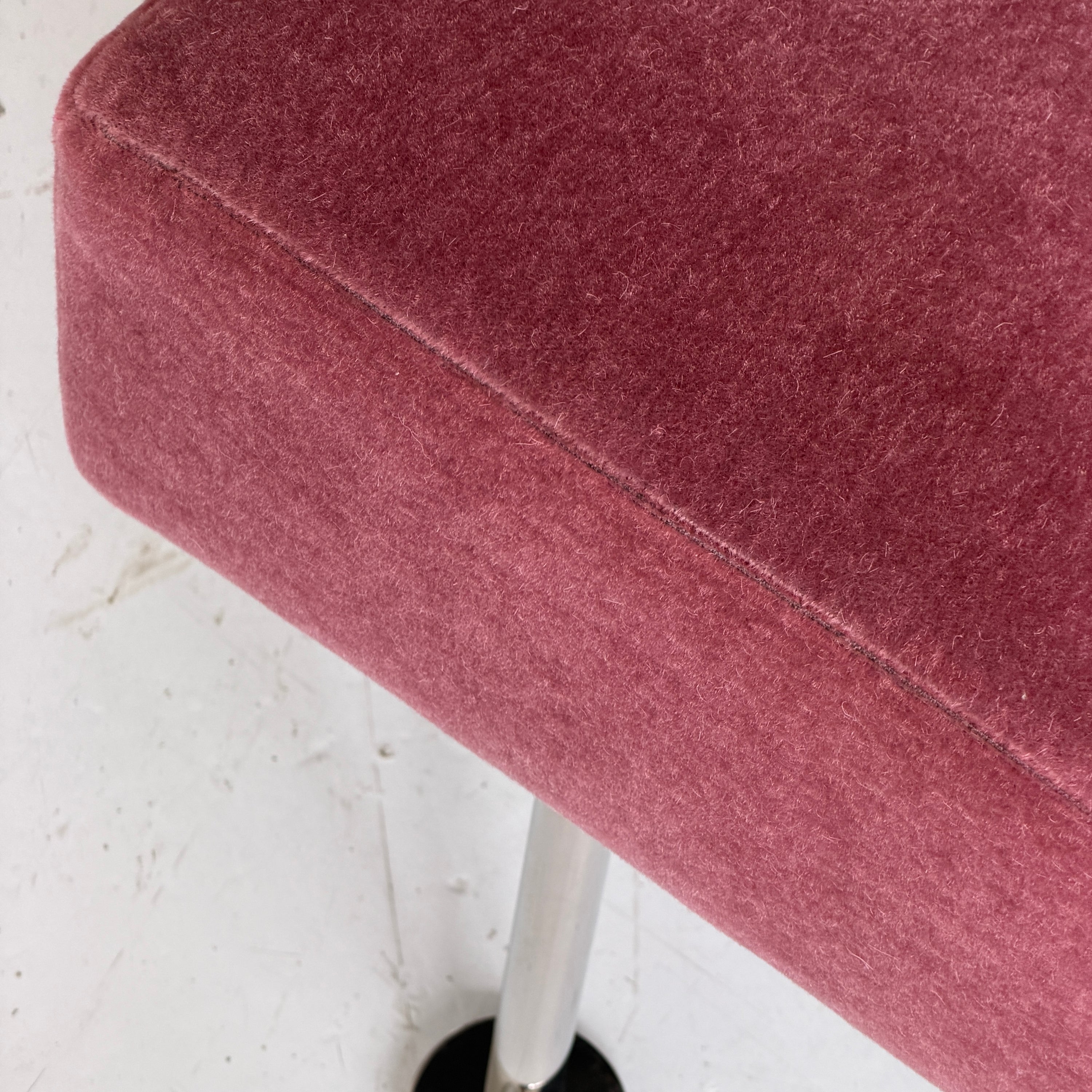 Undulatus Wave Bench by Stanley Jay Friedman for Brueton in Mohair