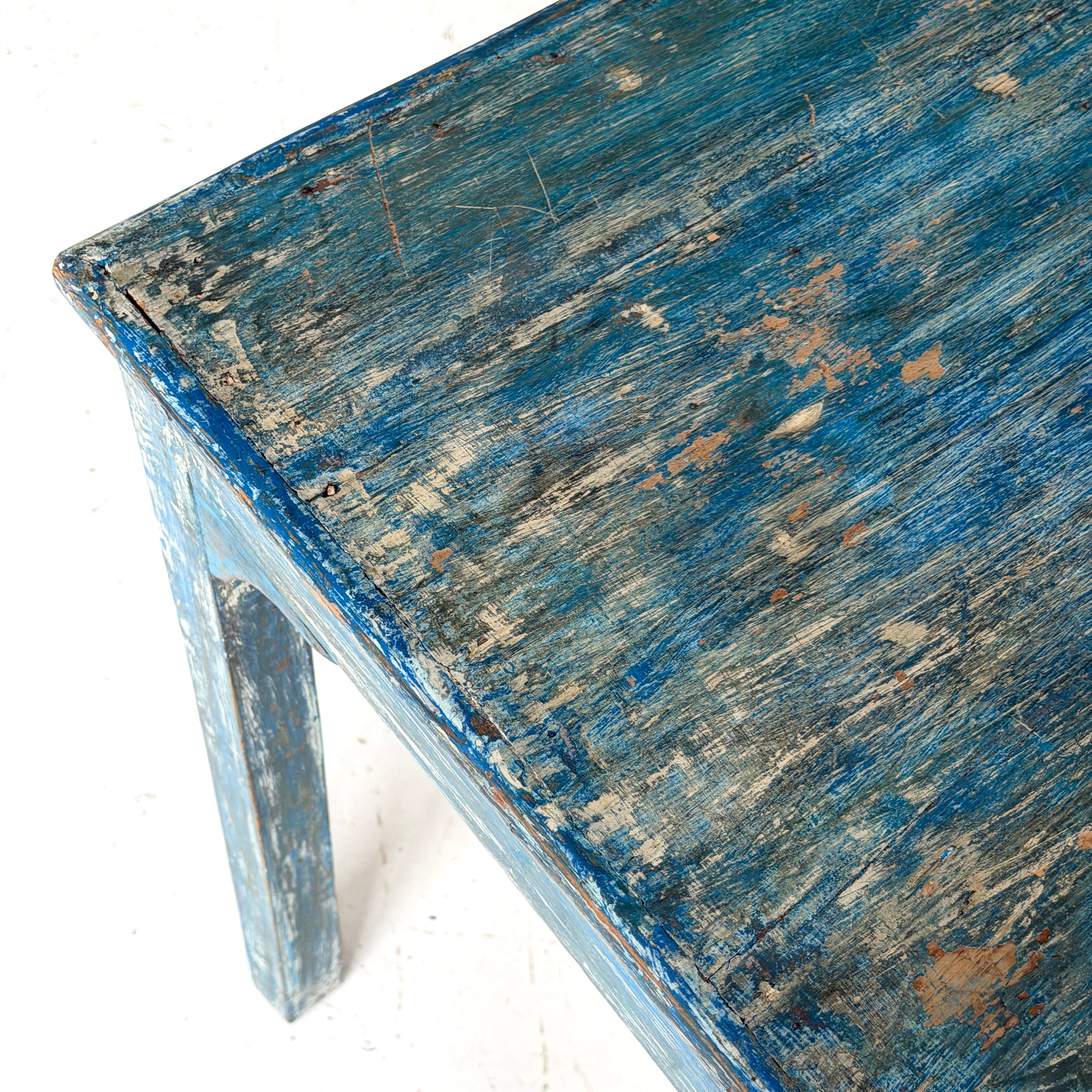 Primitive Painted Square Dining Table