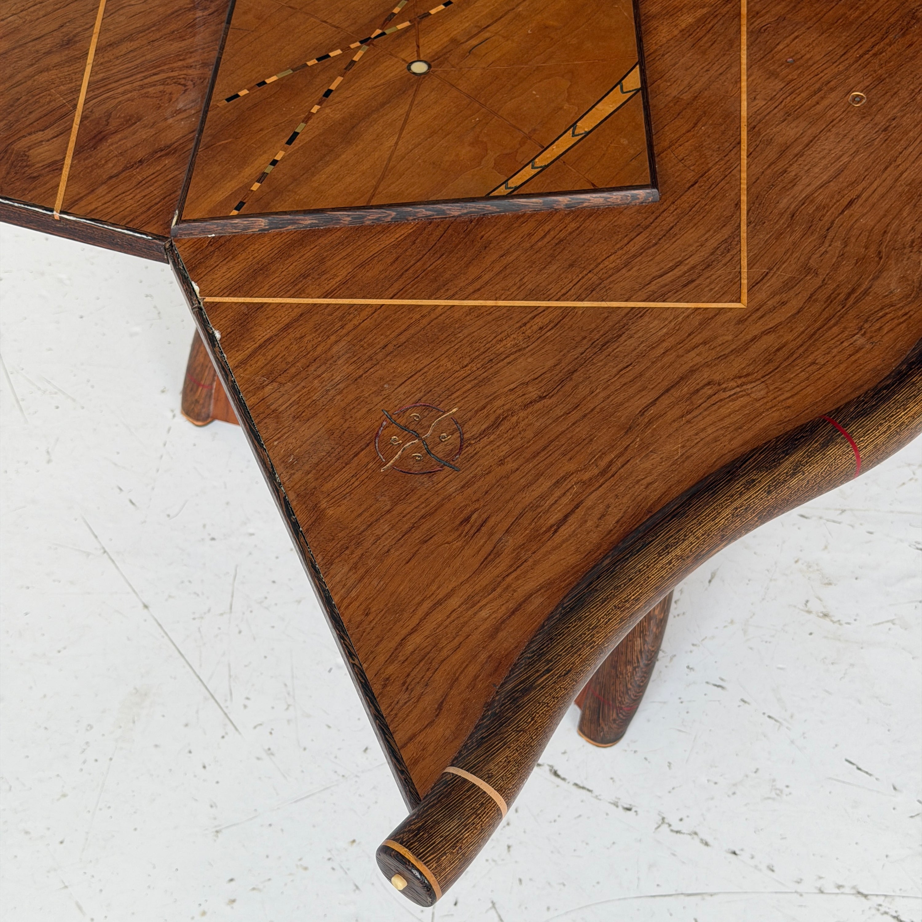 Inlaid Studio Made Coffee Table by Steven Spiro