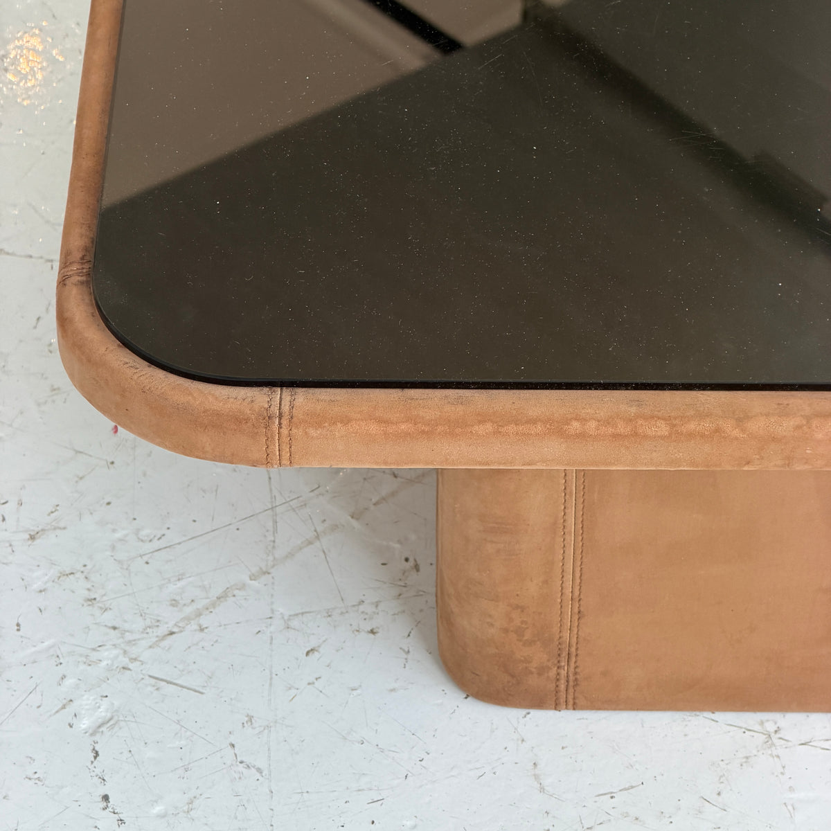 DS-47 Leather Coffee Table by De Sede