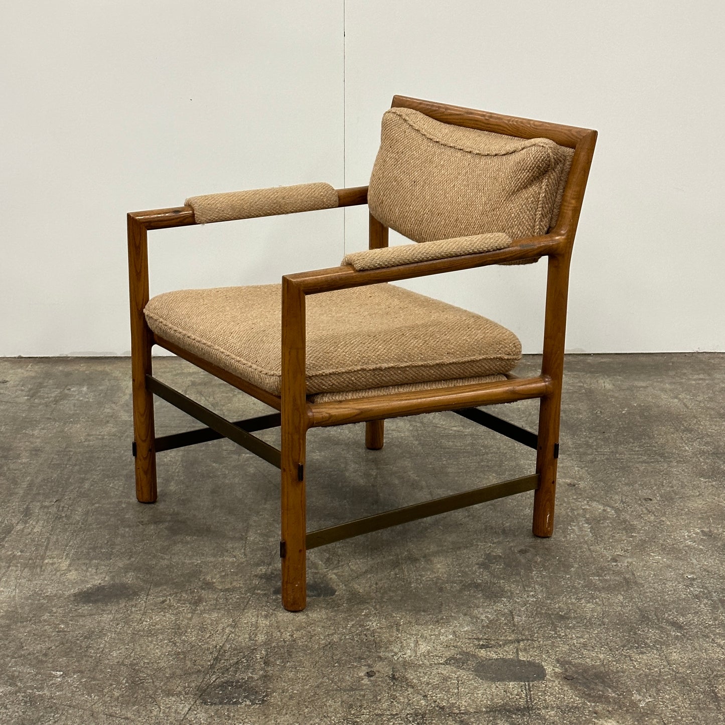 Vintage Ash Club Chair by Edward Wormley for Dunbar