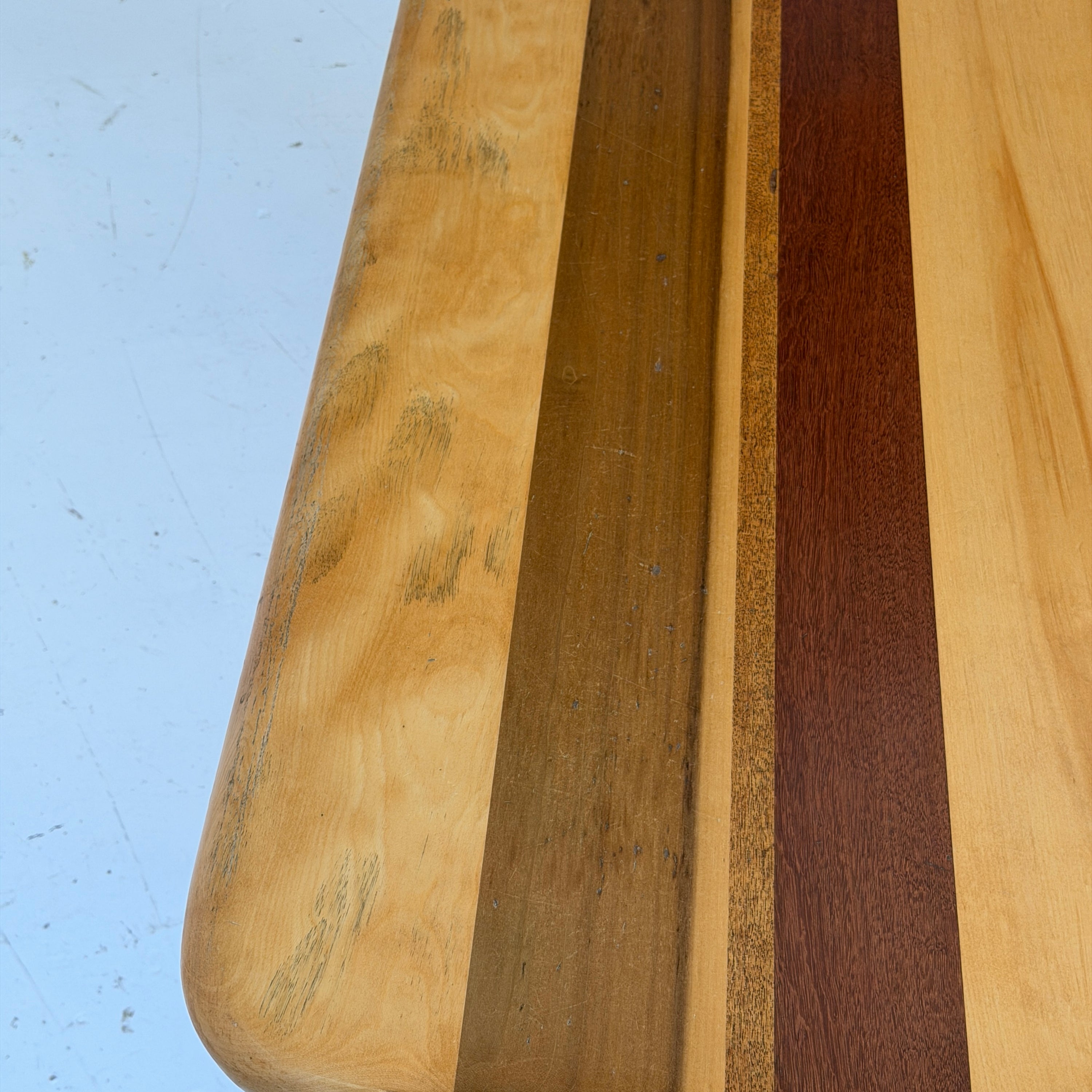 Mixed Wood Sculptural Inlaid Dining Table/Desk by Steven Spiro