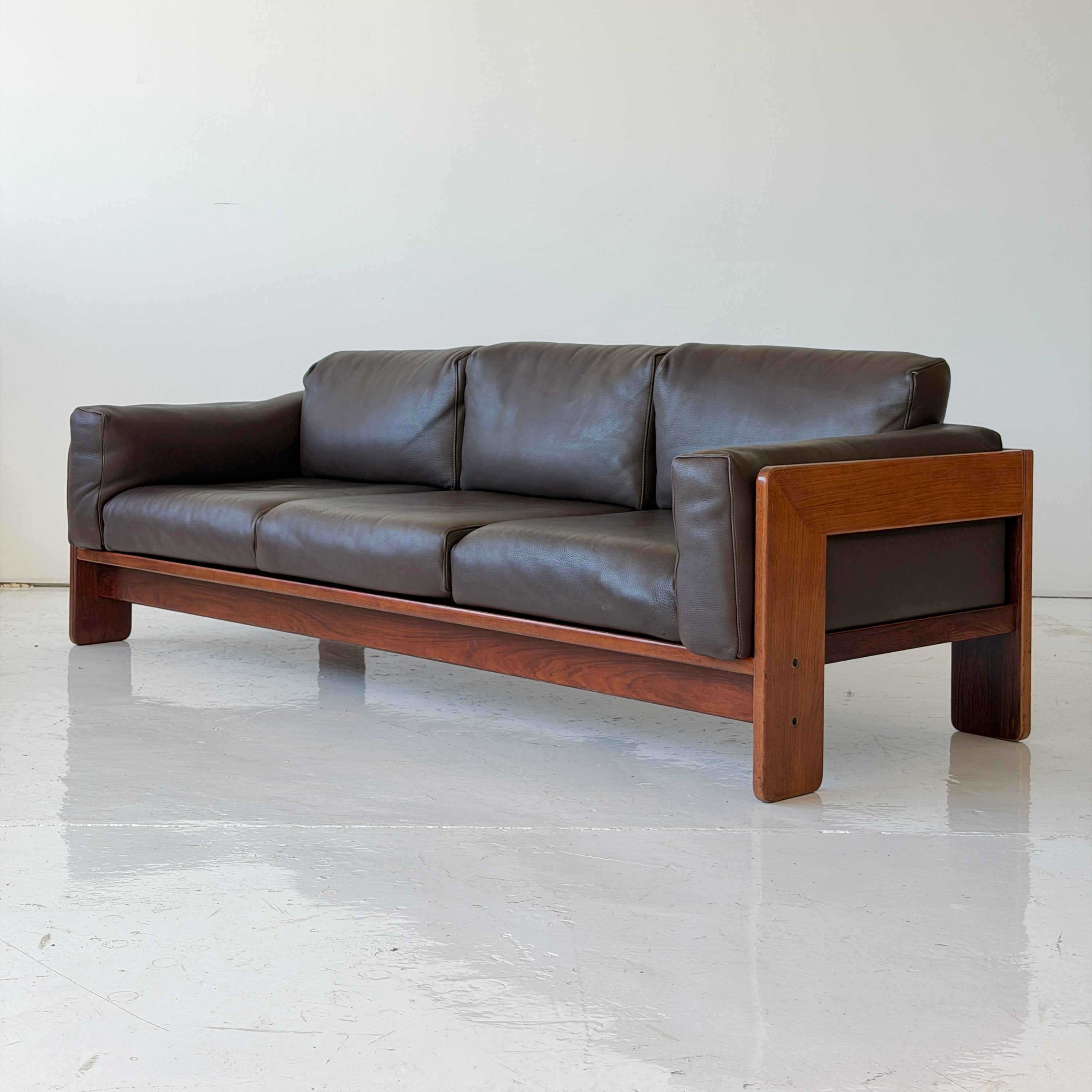 Rosewood Bastiano Sofa by Afra + Tobia Scarpa for Gavina