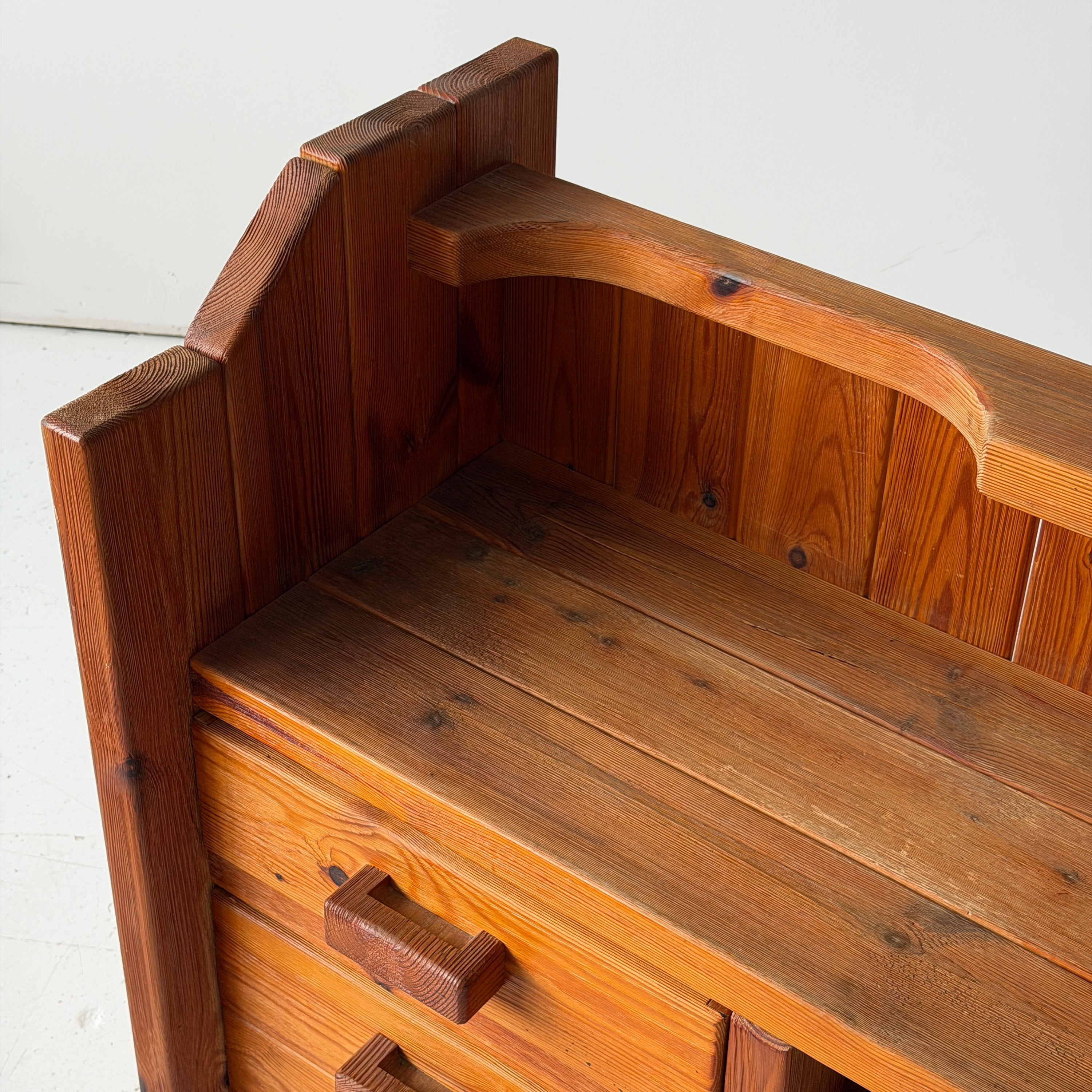 Christian IV Danish Pine Shelf by Hans Frydendal