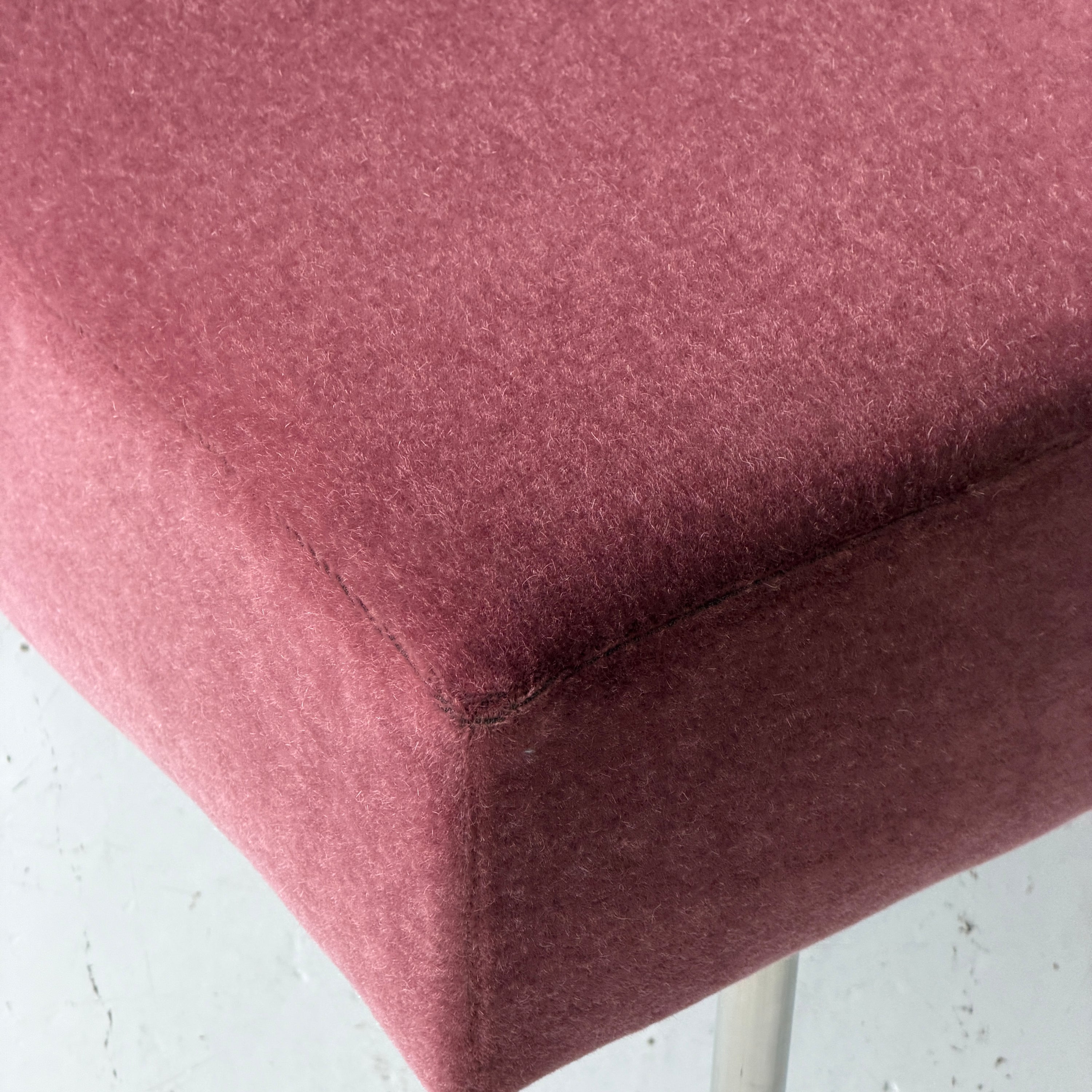 Undulatus Wave Bench by Stanley Jay Friedman for Brueton in Mohair