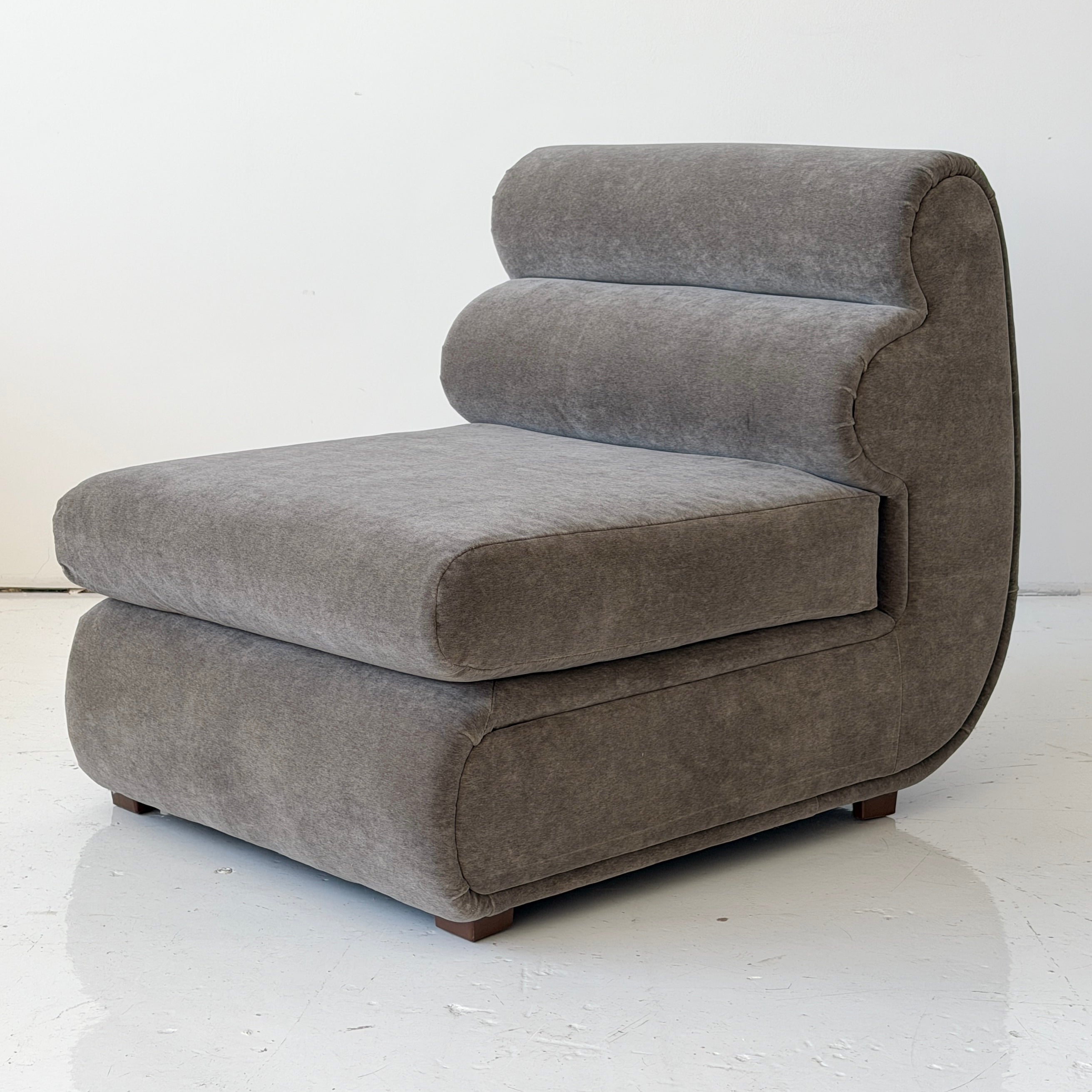 Bullnose Postmodern Slipper Chair by Carson’s of High Point
