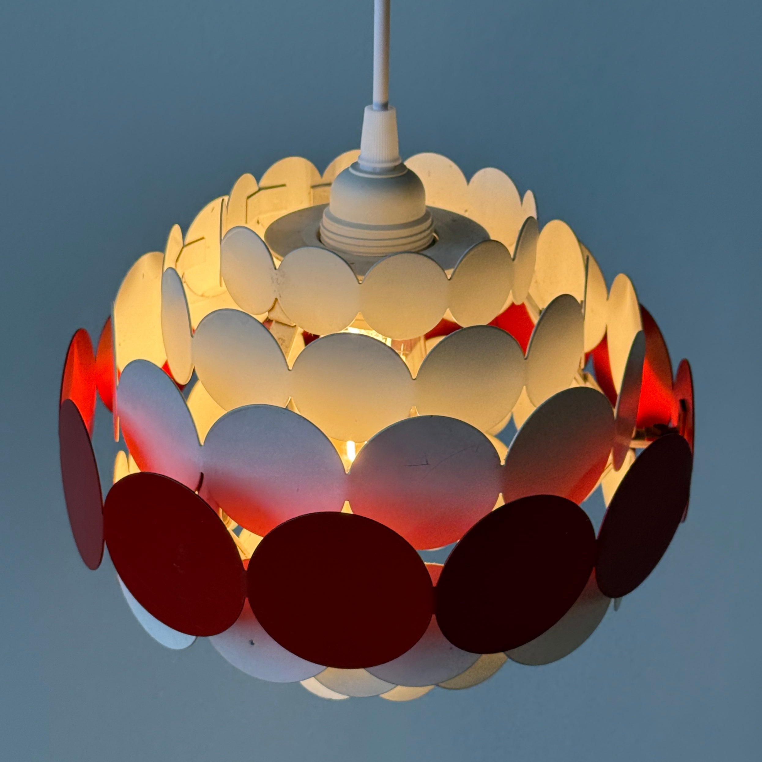 German Disc Pendant Lamp by Doria Werkstatten