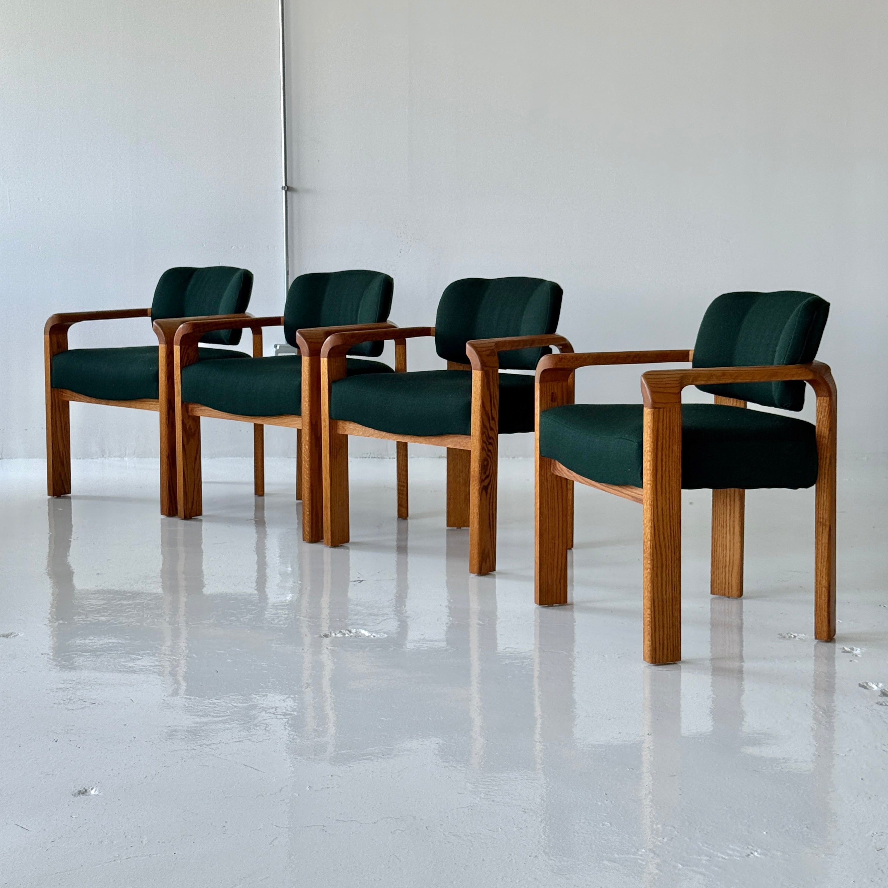 Brutalist Sculpted Dining Chairs by Lou Hodges for Generation 80