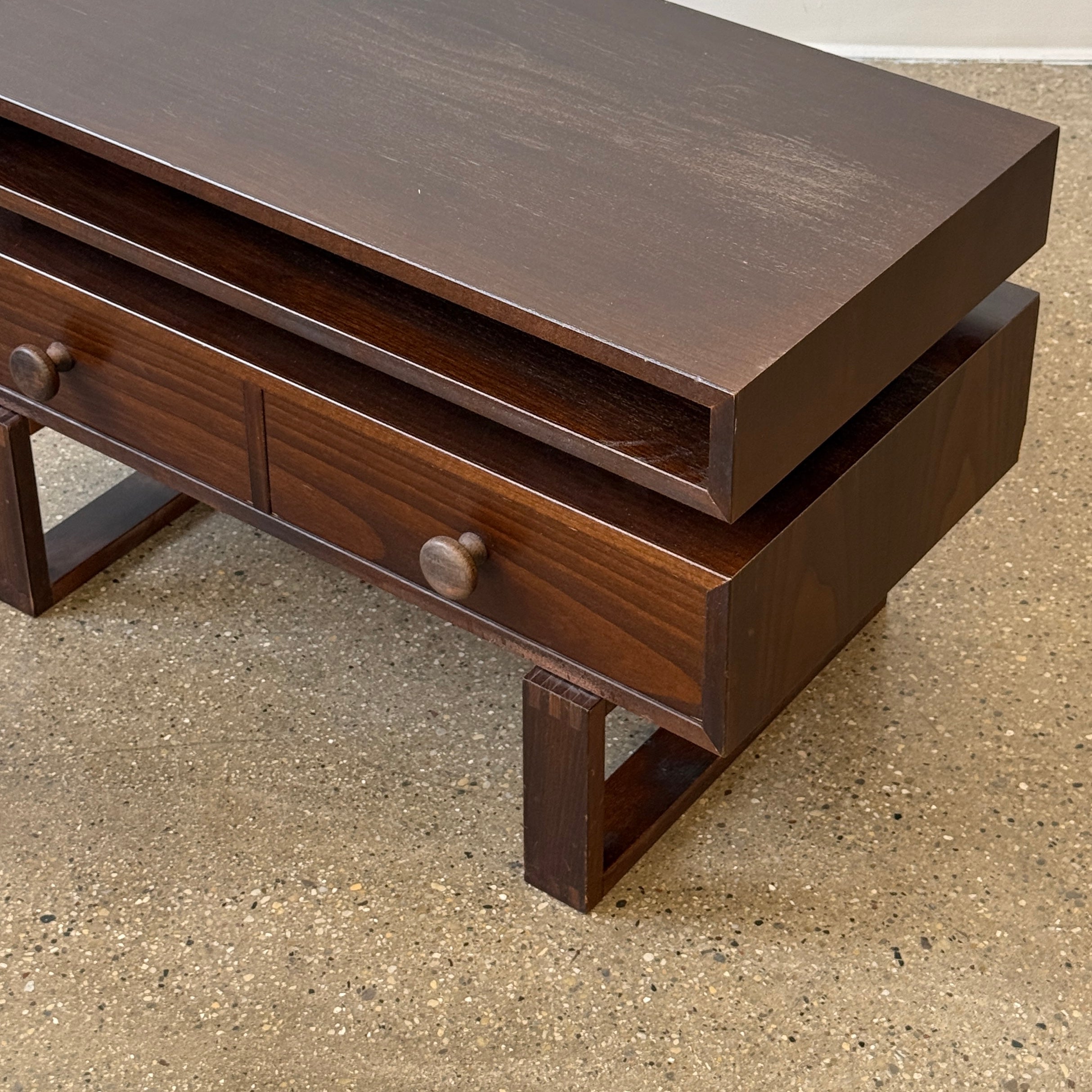 Danish Beech Low Floating Console