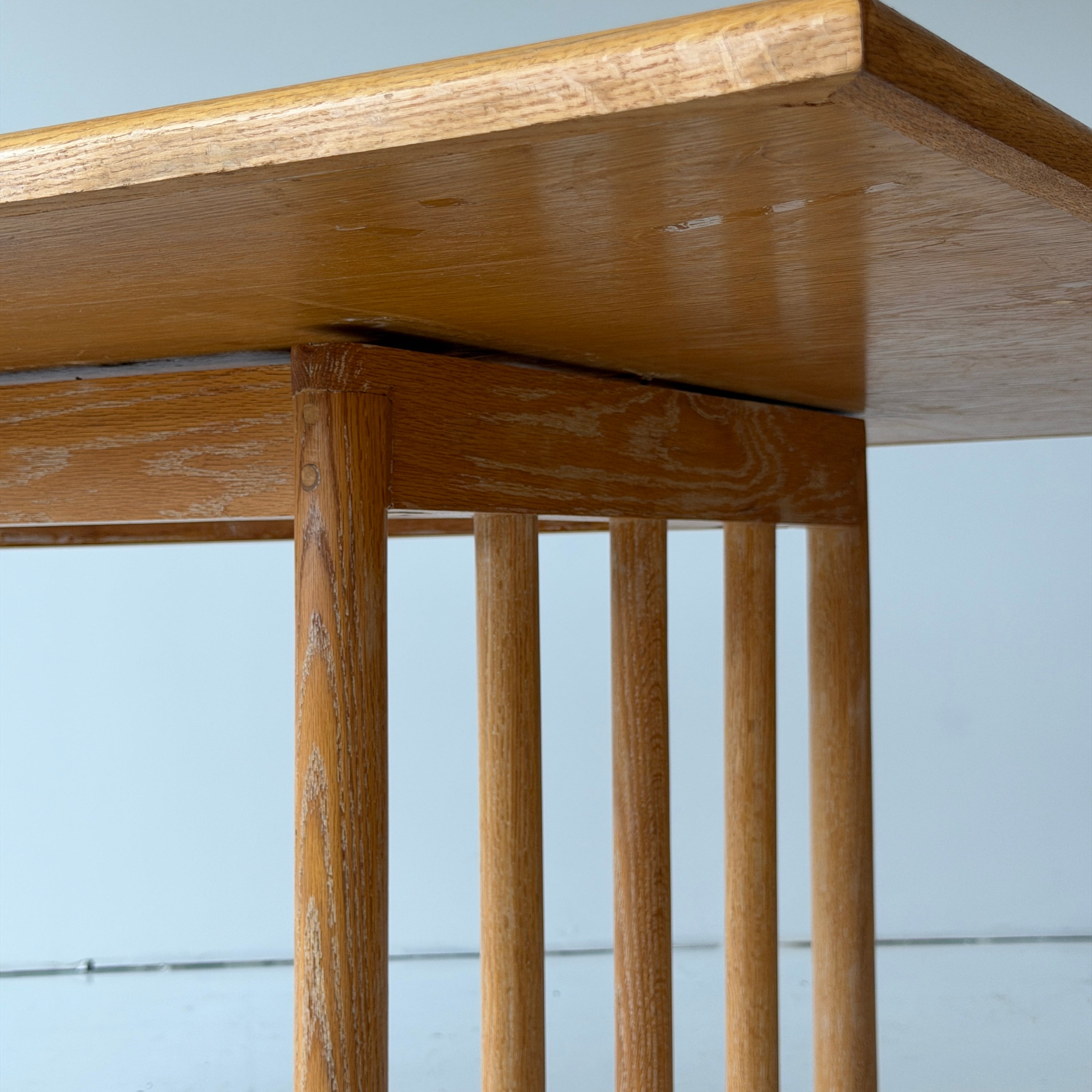 American Studio Made Blonde Oak Dining Table/Desk