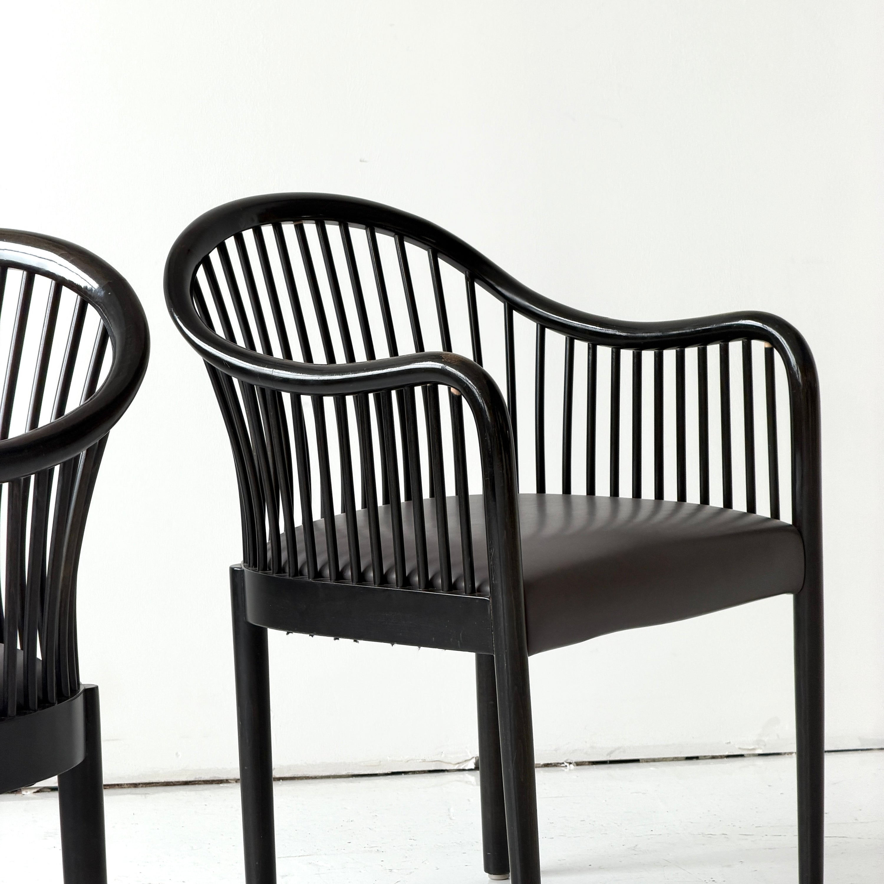 Bentwood Spindle Chairs by Ward Bennett for Brickell Associates