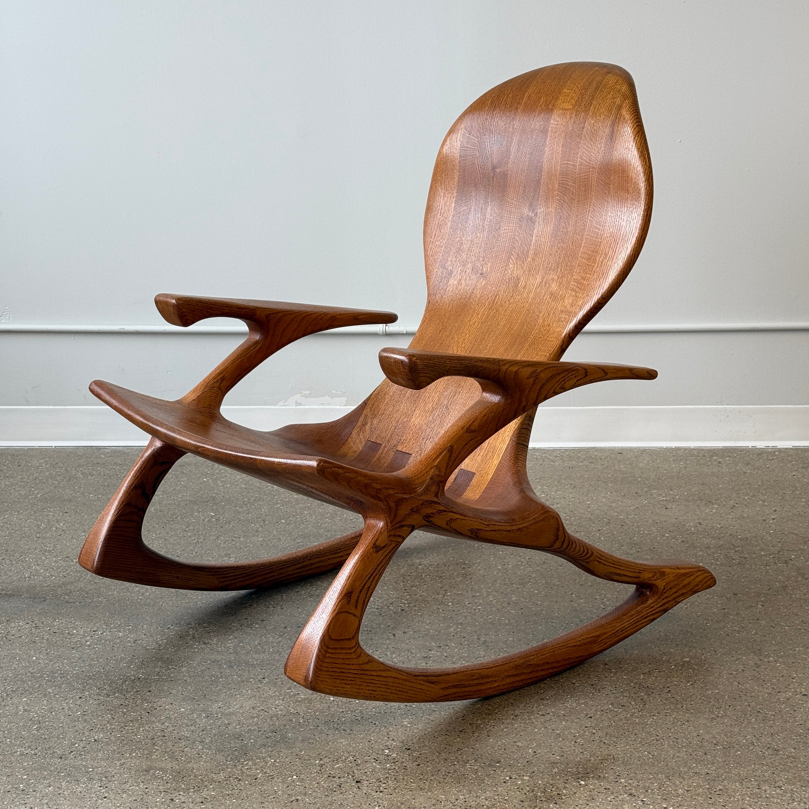 Studio Made Sculpted Oak Rocking Chair