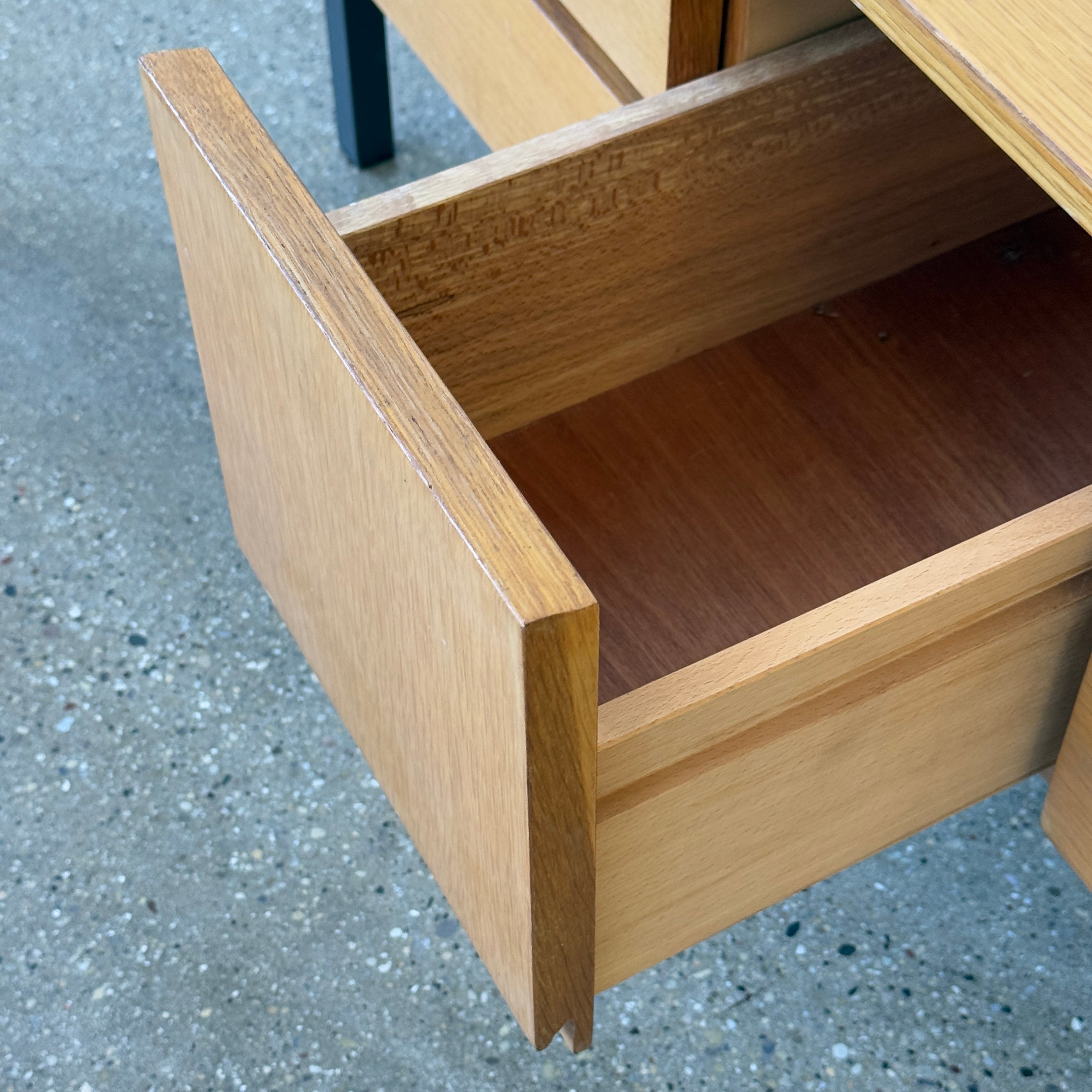 German Teak Low Chest of Drawers