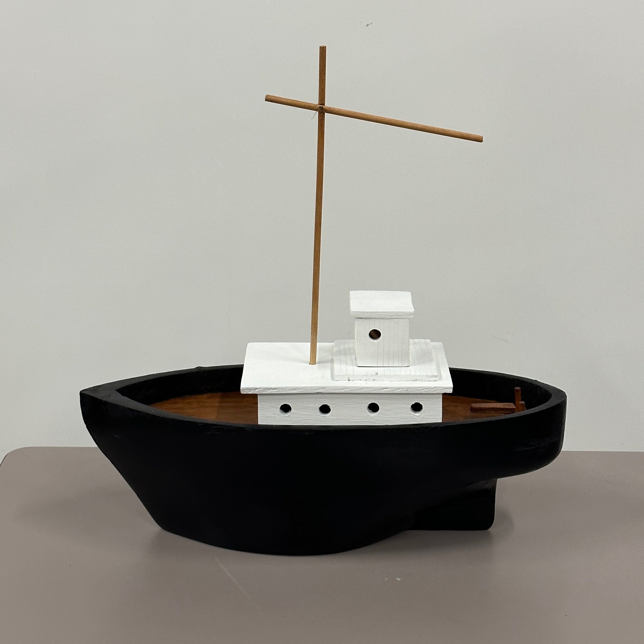 Vintage Folk Art Boat