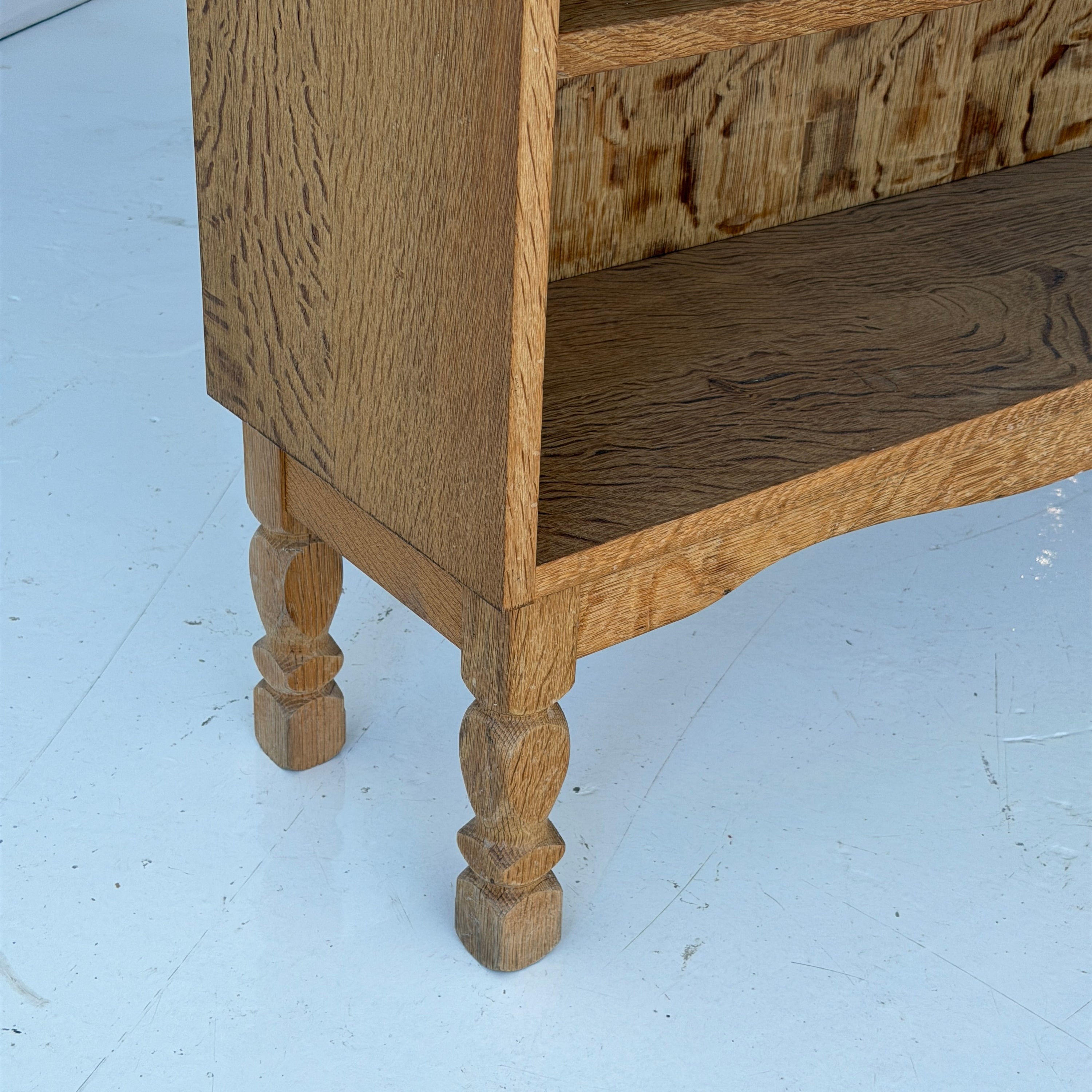 Kjaernulf Carved Oak Shelving Unit