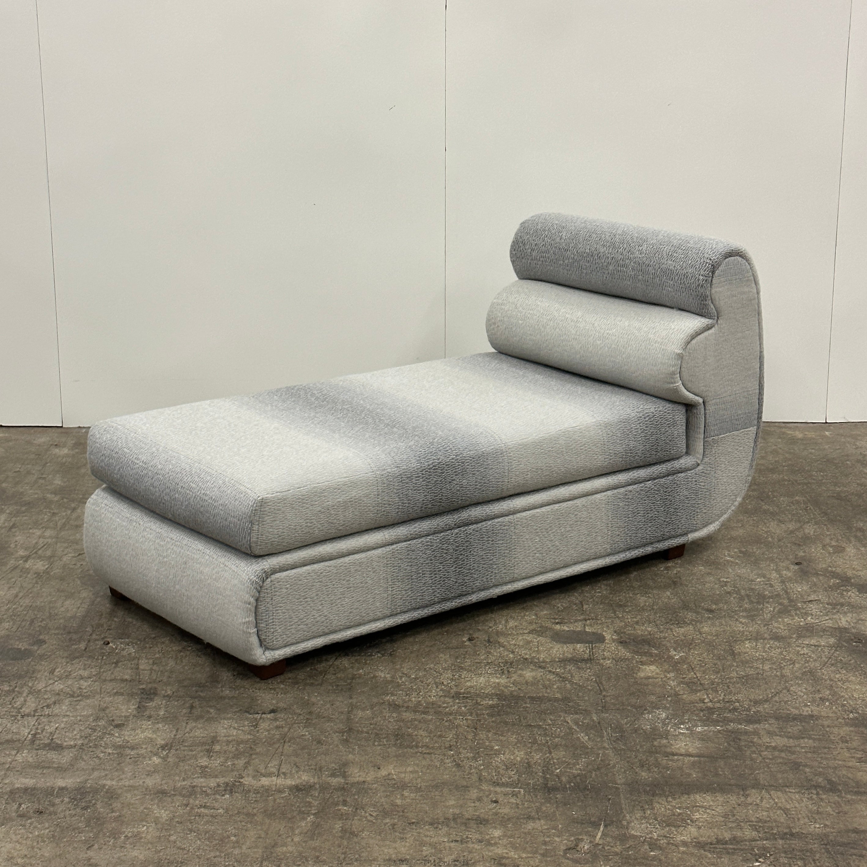 Postmodern Bullnose Chaise by Carson’s of High Point