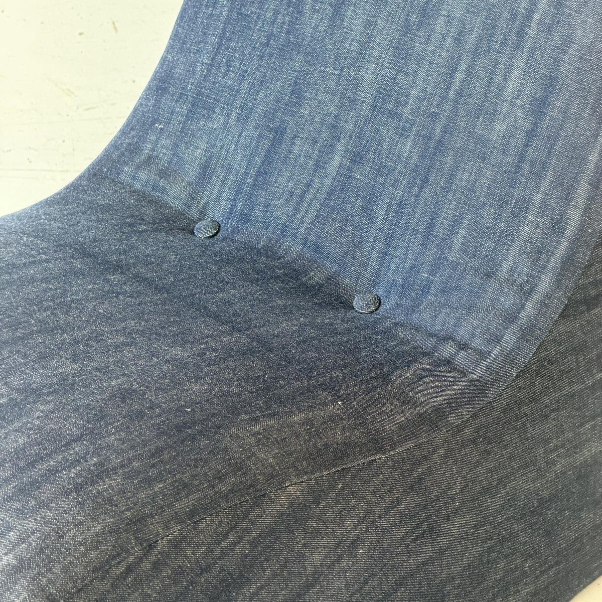 Swoop Lounge Chair by Milo Baughman for Thayer Coggin in Selvedge Denim