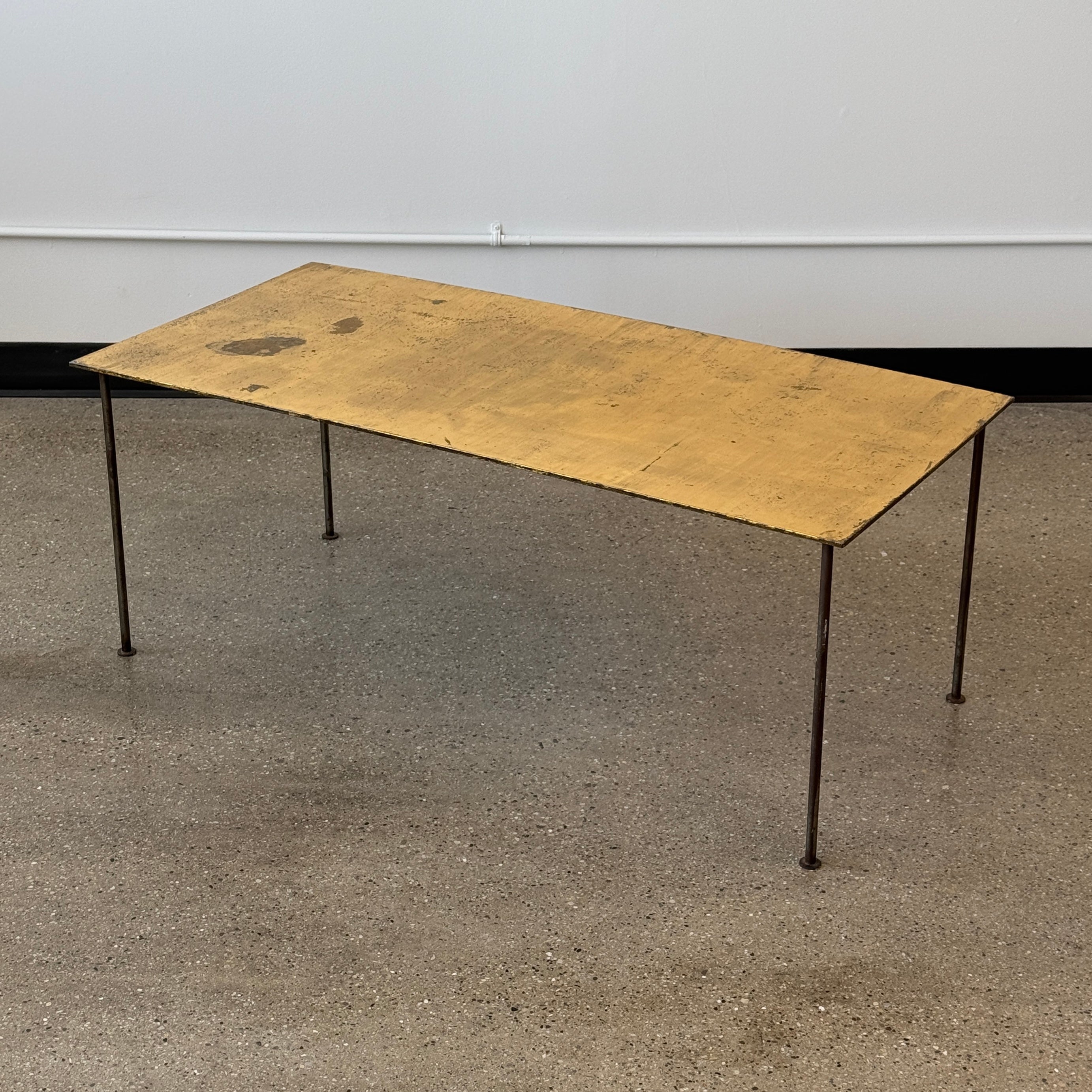 Gilded Studio Made Metal Coffee Table