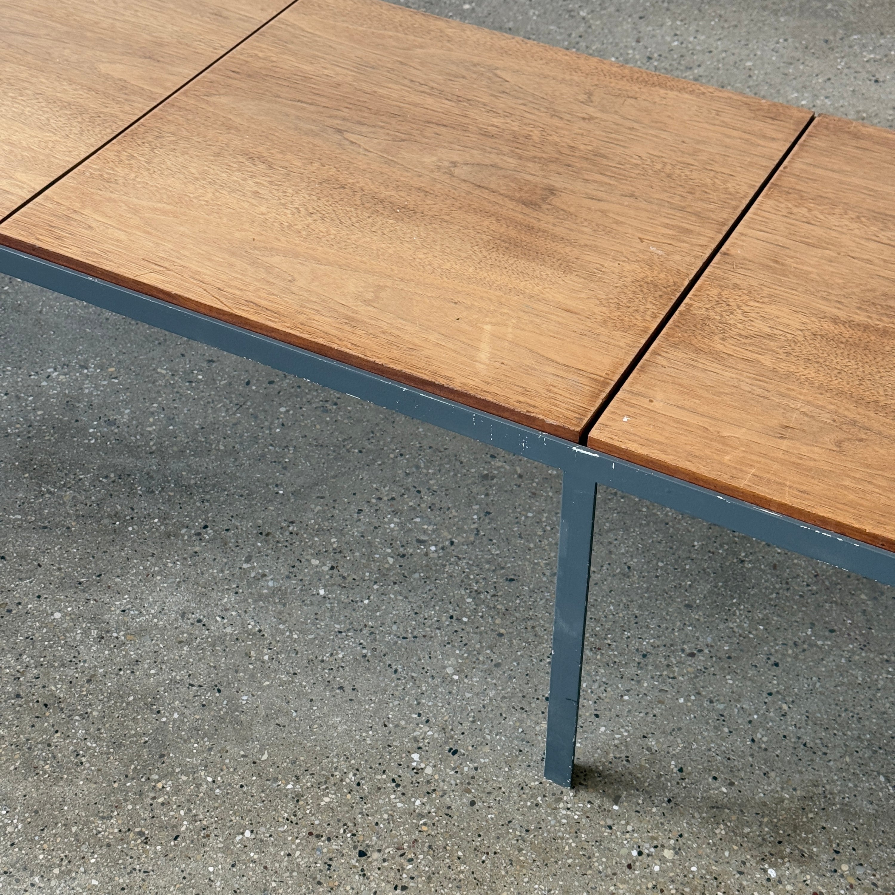 T-Bar Walnut Coffee Table Bench by Florence Knoll for Knoll Associates