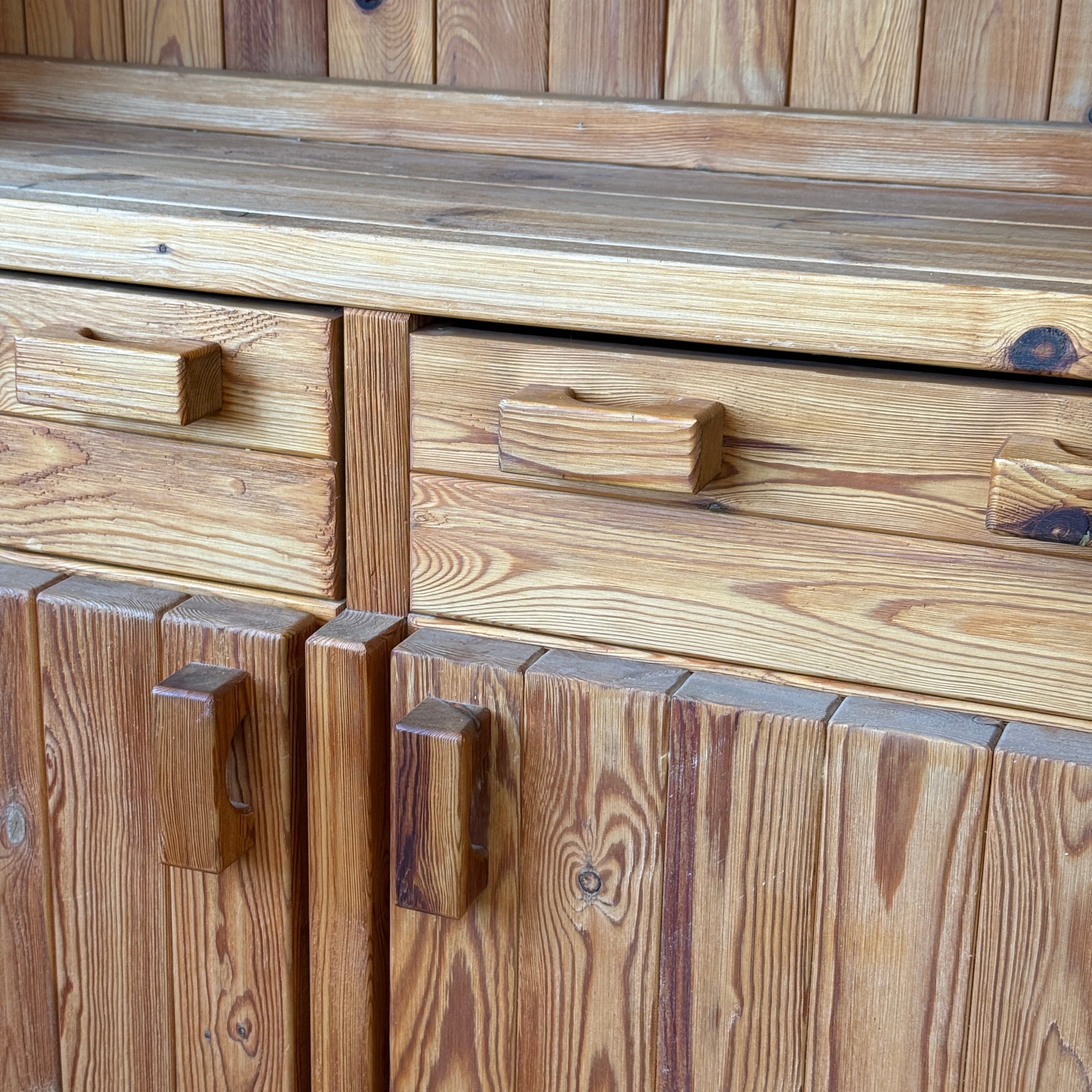 Christian IV Danish Pine Cabinet by Hans Frydendal
