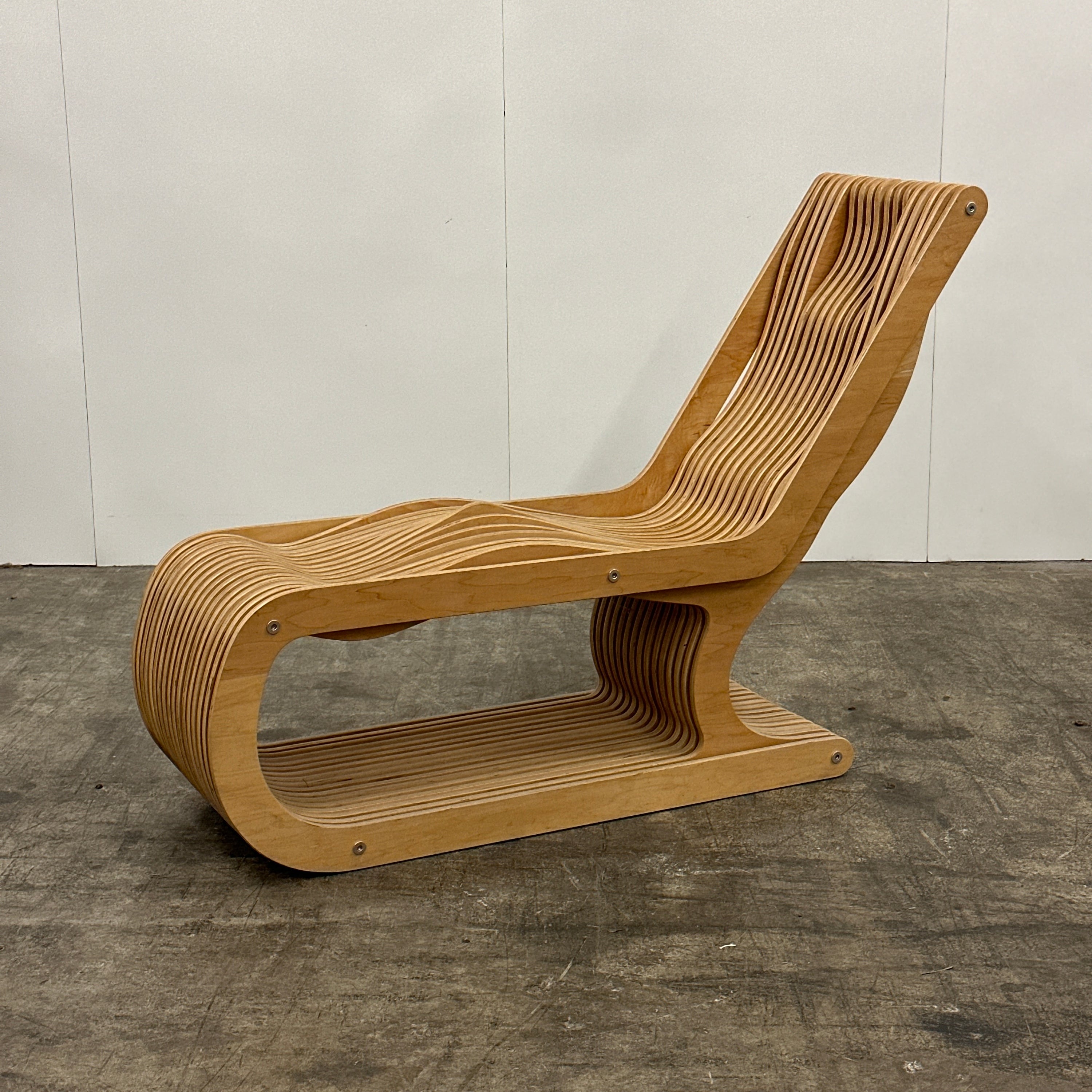 Studio Made Biomorphic Slat Chaise