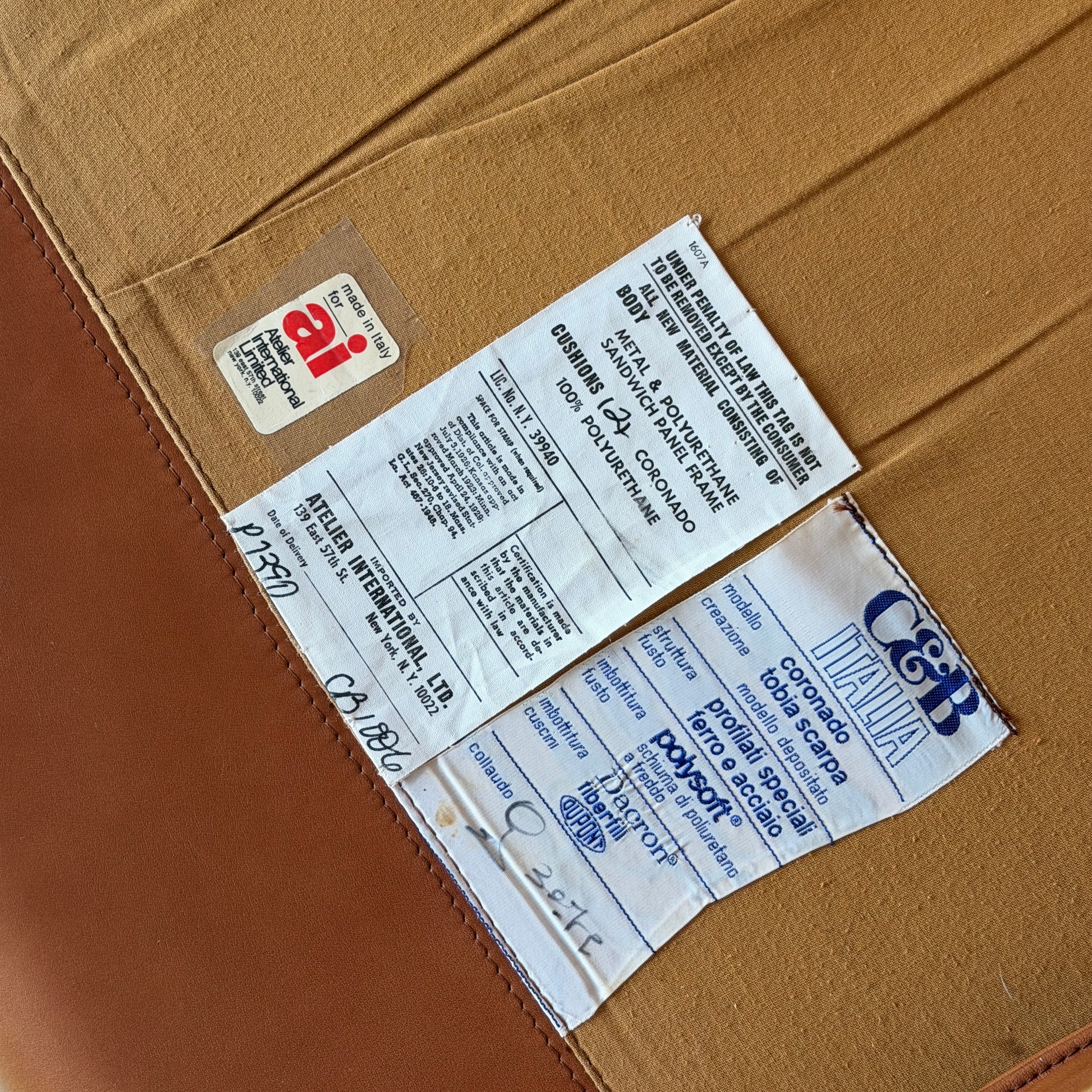 Coronado Chair + Ottoman by Afra + Tobia Scarpa for B&B Italia