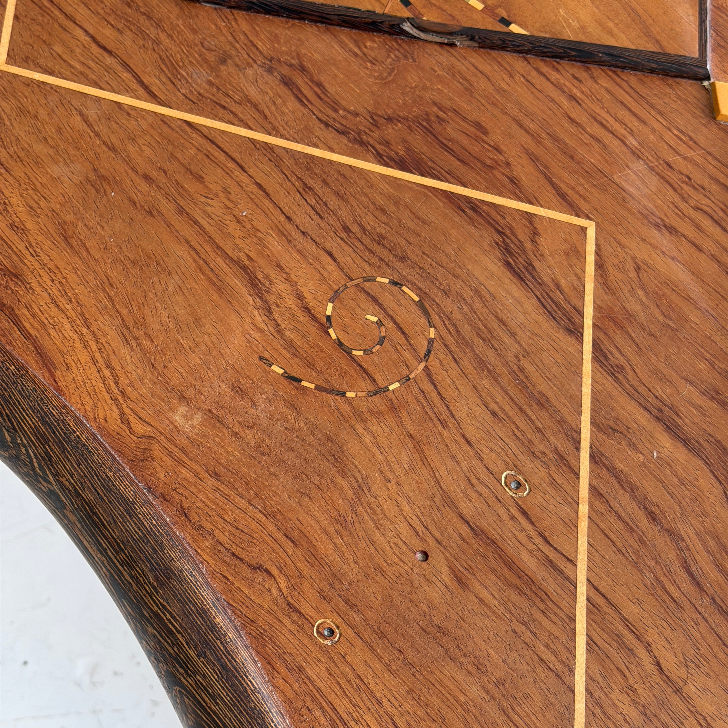 Inlaid Studio Made Coffee Table by Steven Spiro
