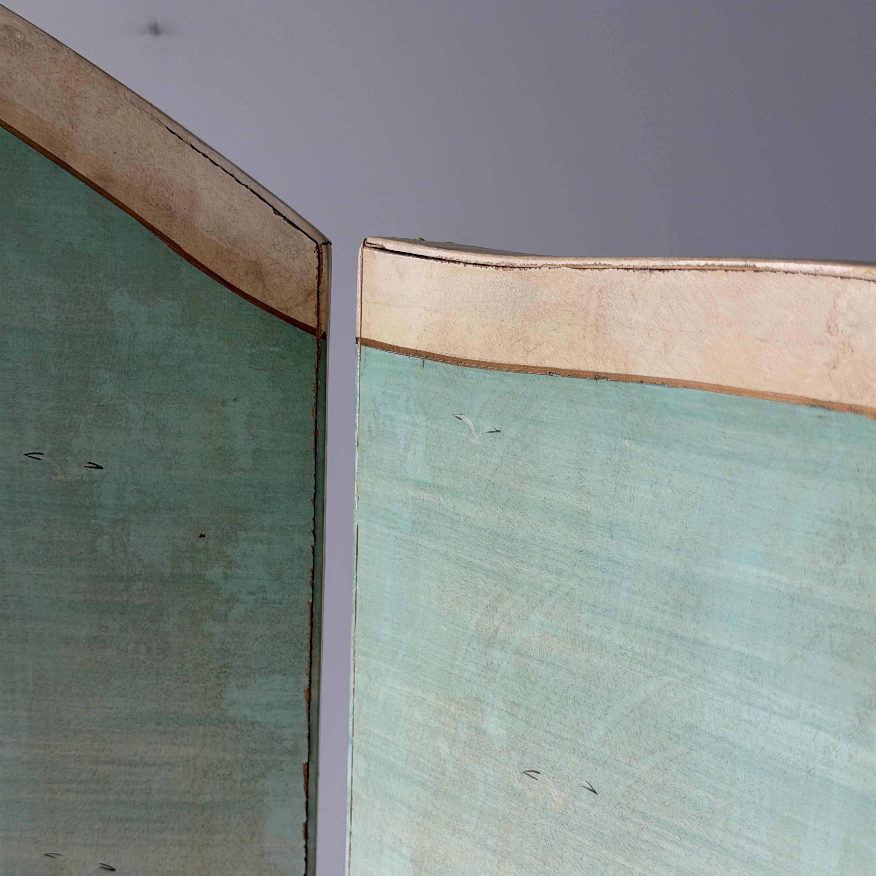 Hand Painted Antique Folk Art Screen by Sandi Wickersham Resnick