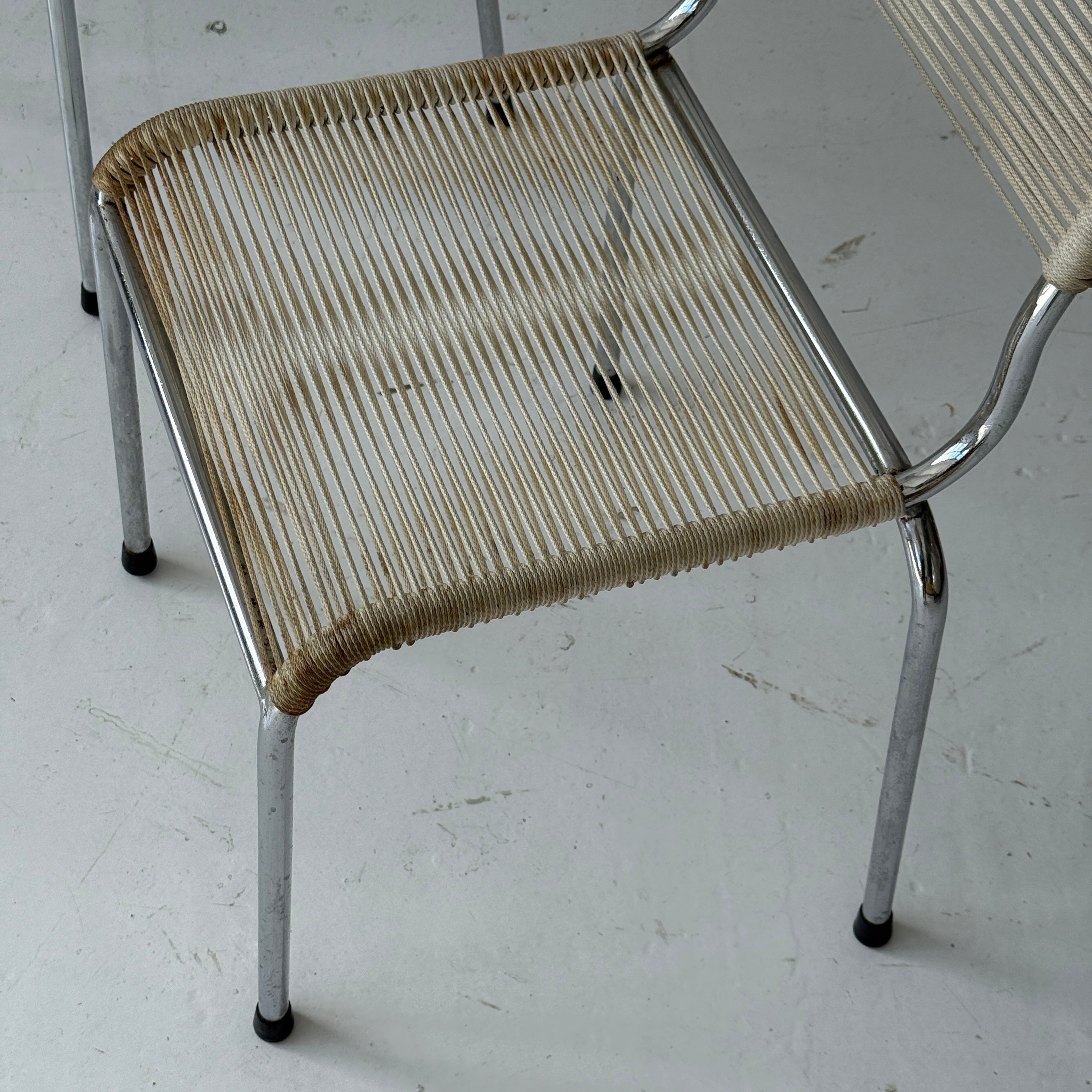 Model 130 Rope Dining Chairs by Andre Dupre for Knoll
