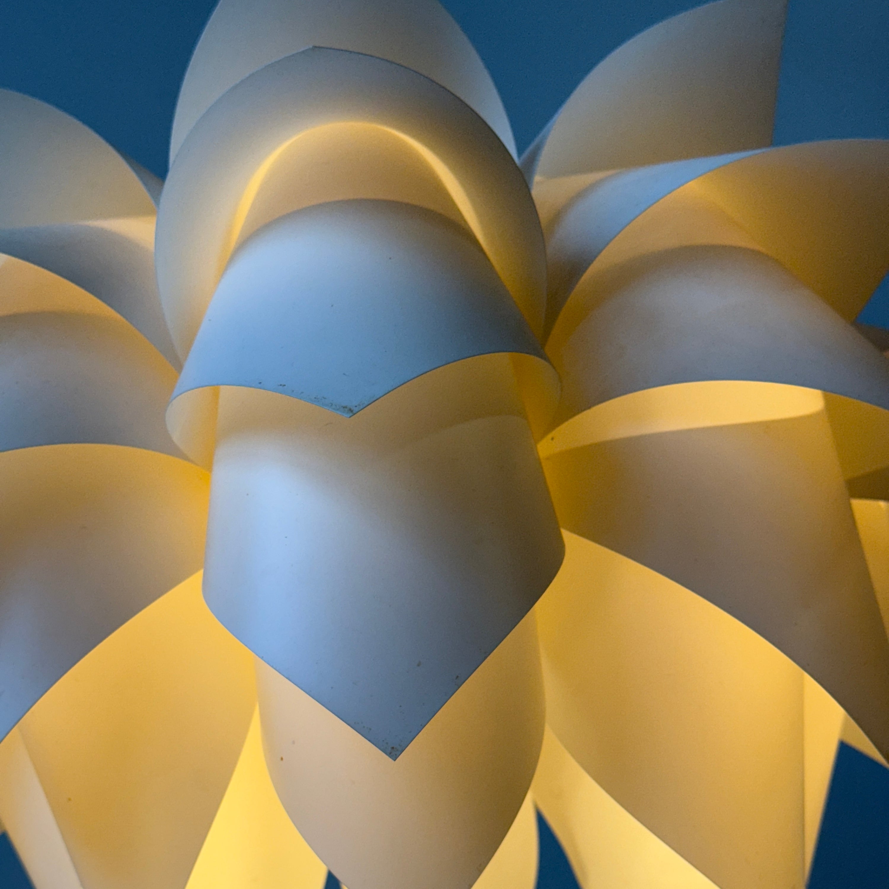 Lotus White Plastic Pendant Lamp