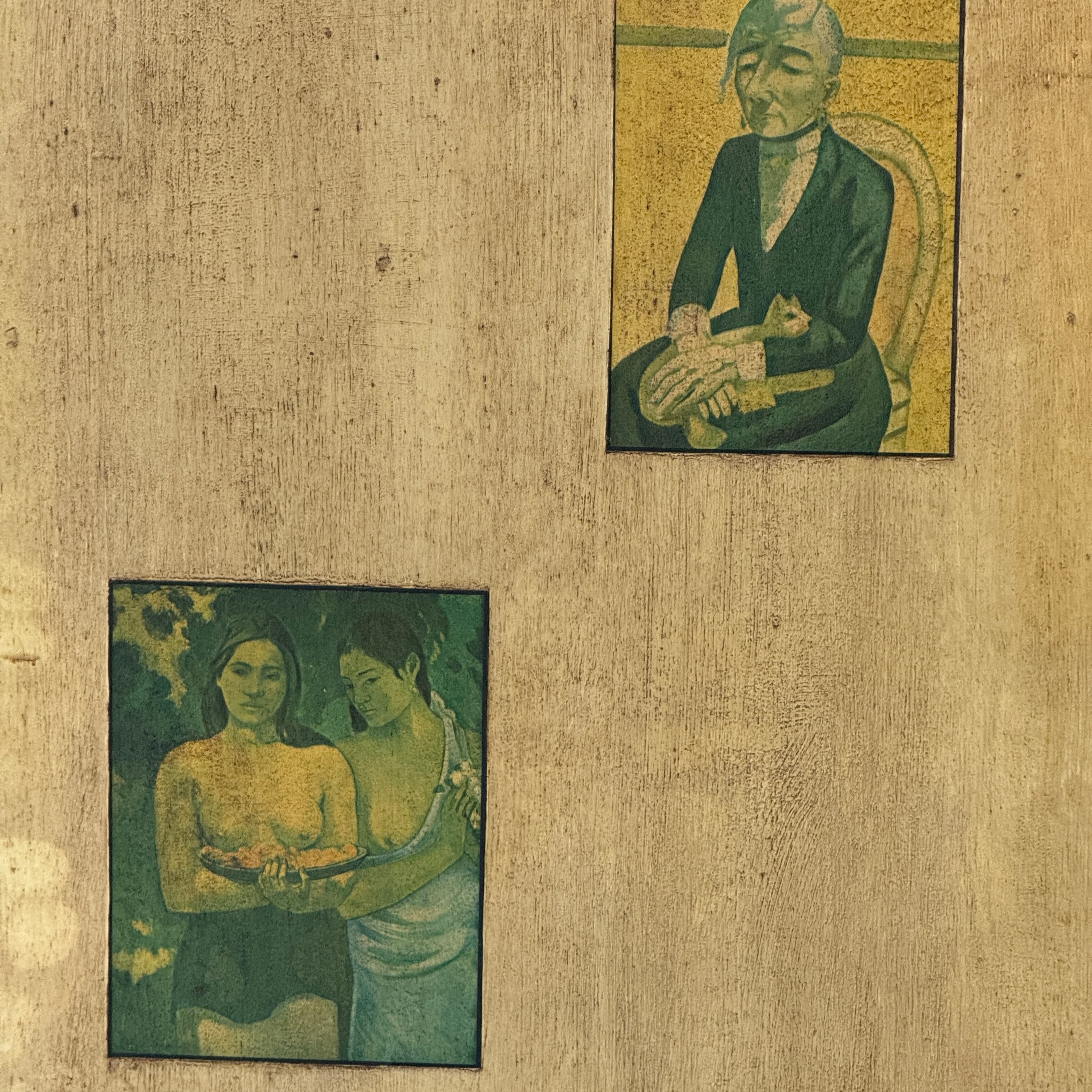 Primitive Folk Art Folding Screen