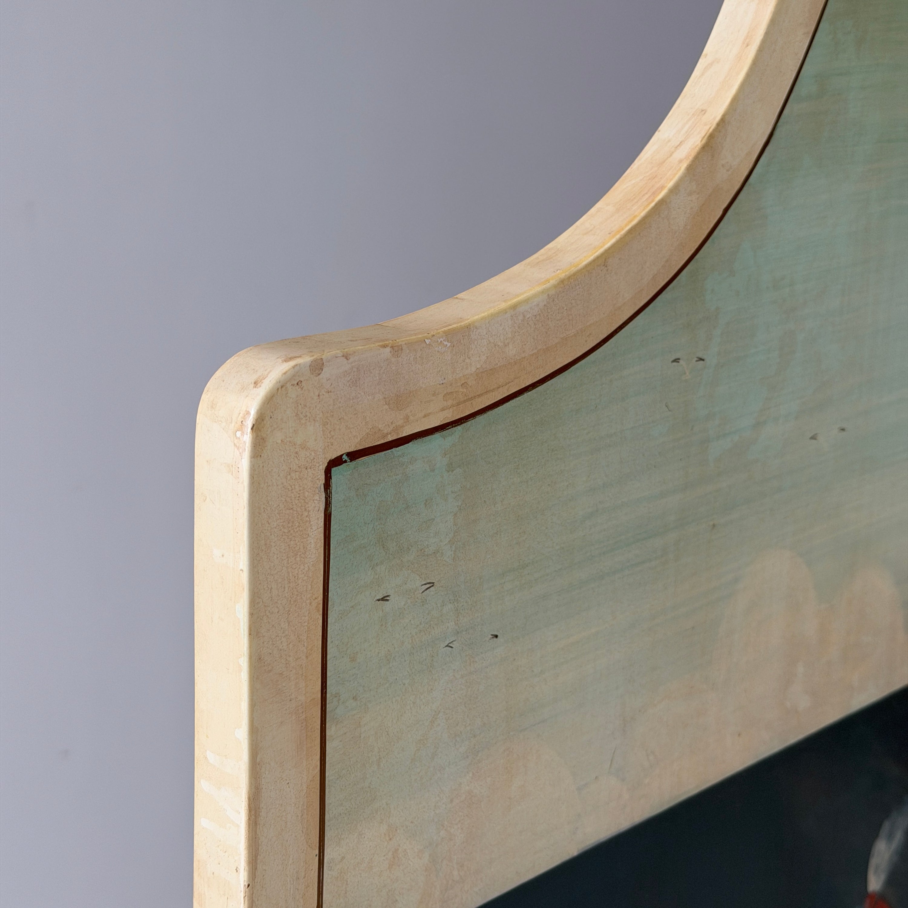 Hand Painted Antique Folk Art Screen by Sandi Wickersham Resnick