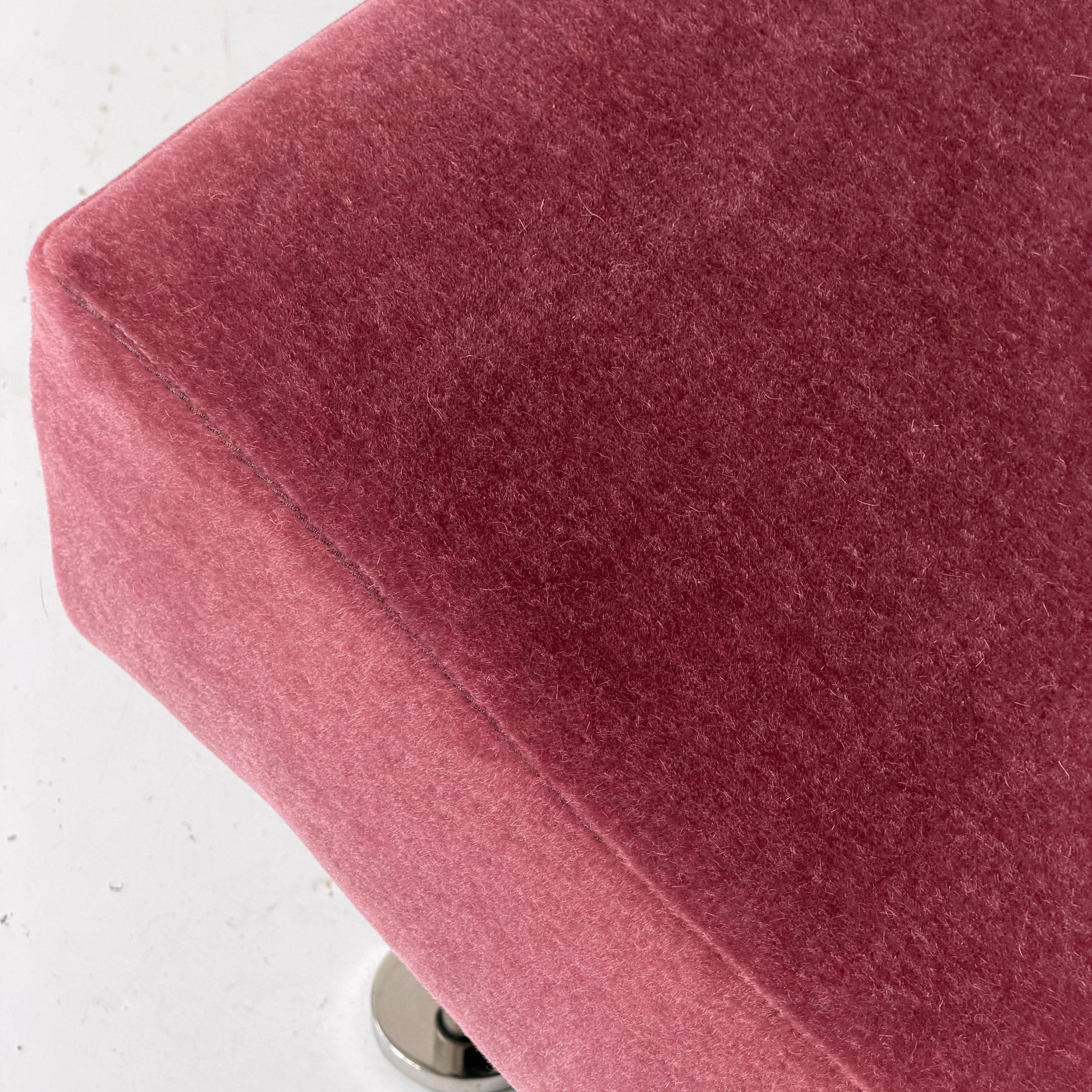 Undulatus Wave Bench by Stanley Jay Friedman for Brueton in Mohair