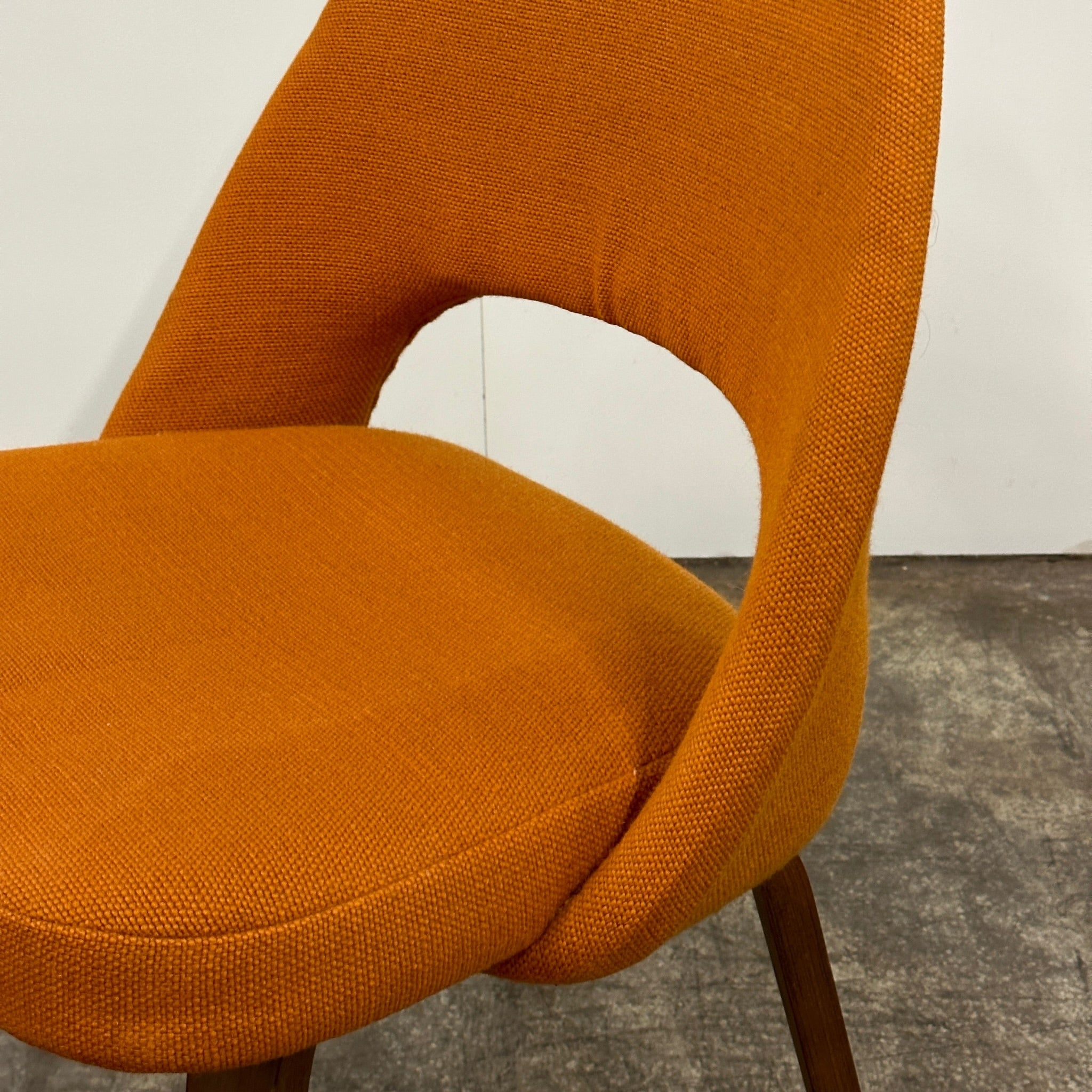 Armless Executive Chair with Wood Base by Eero Saarinen for Knoll Associates