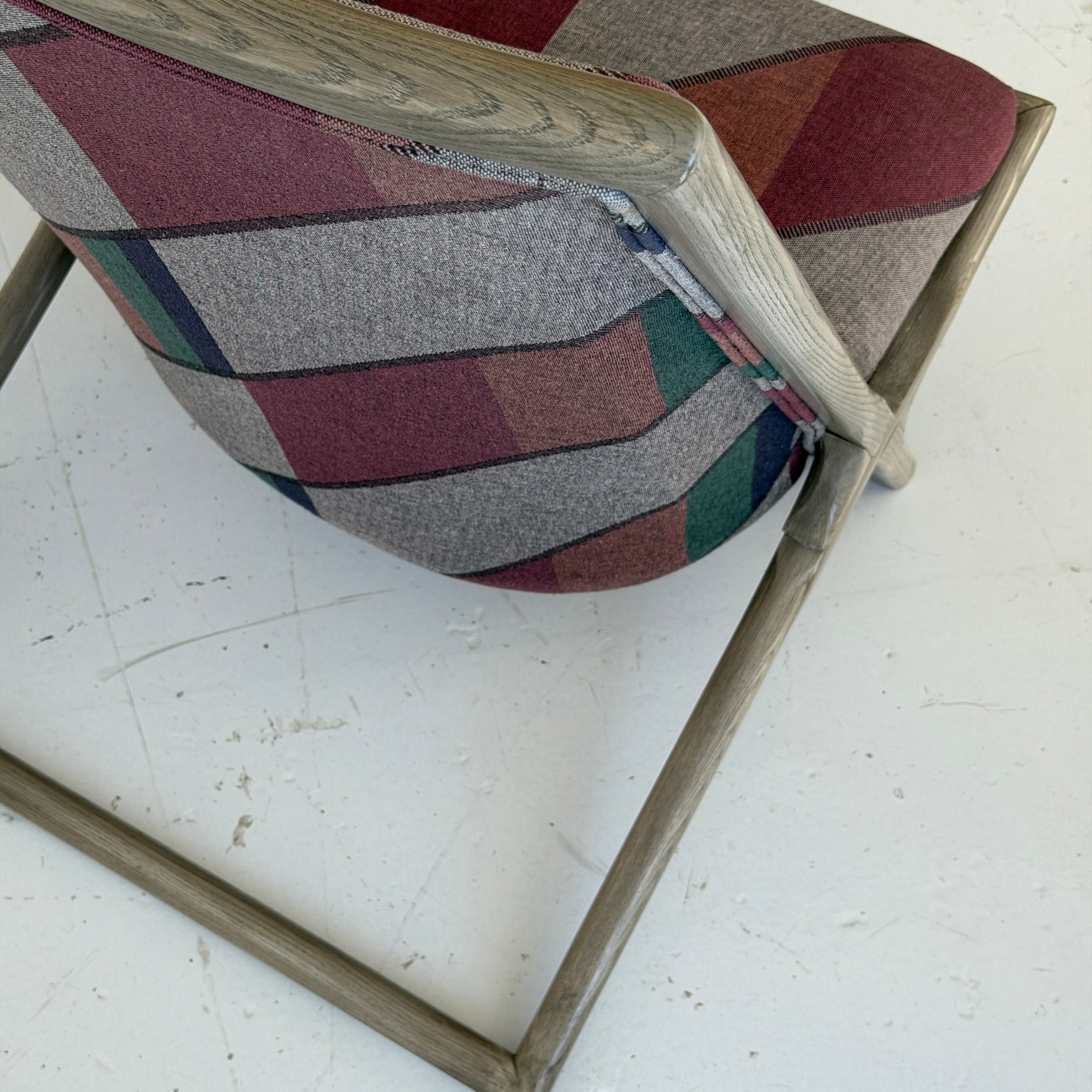 Wooden Scissor Chairs by Ward Bennett for Brickell Associates