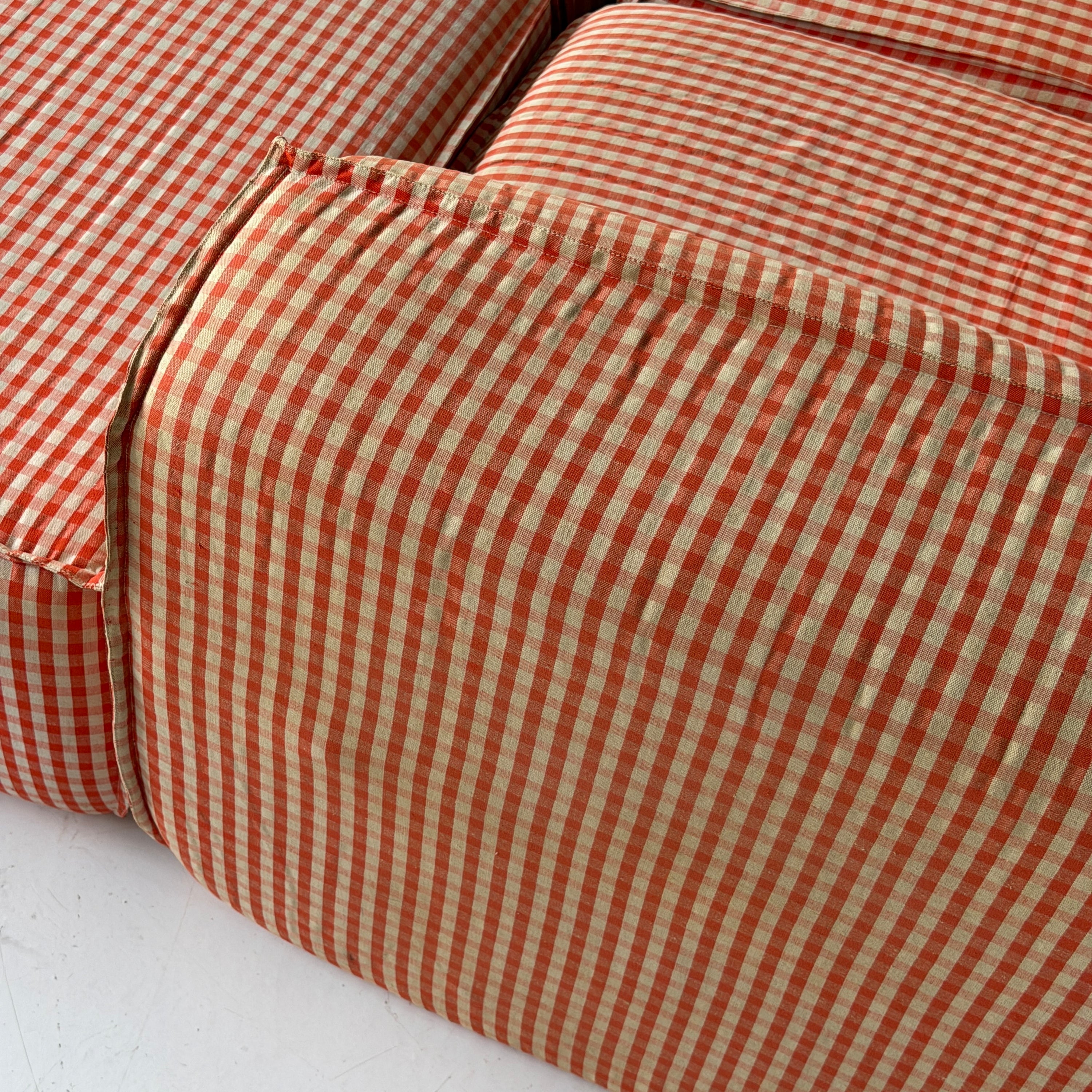 Playpen Sectional by Hans Hopfer for Roche Bobois in Gingham