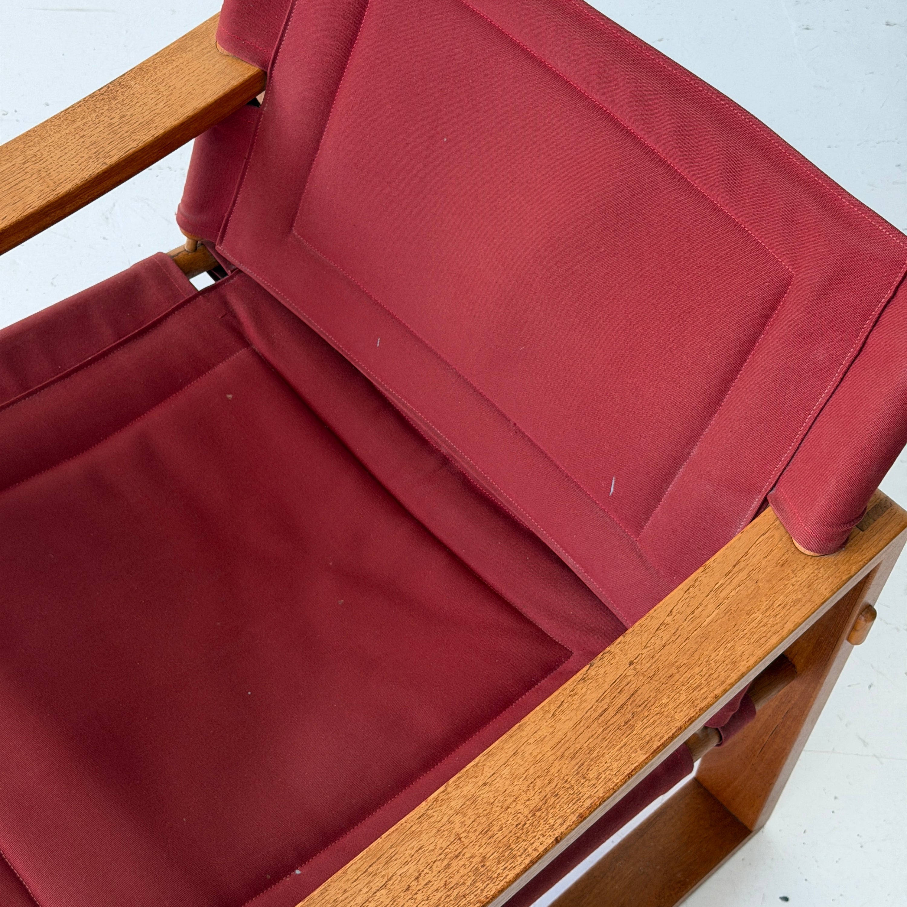 Red Safari Chair by Borge Jensen