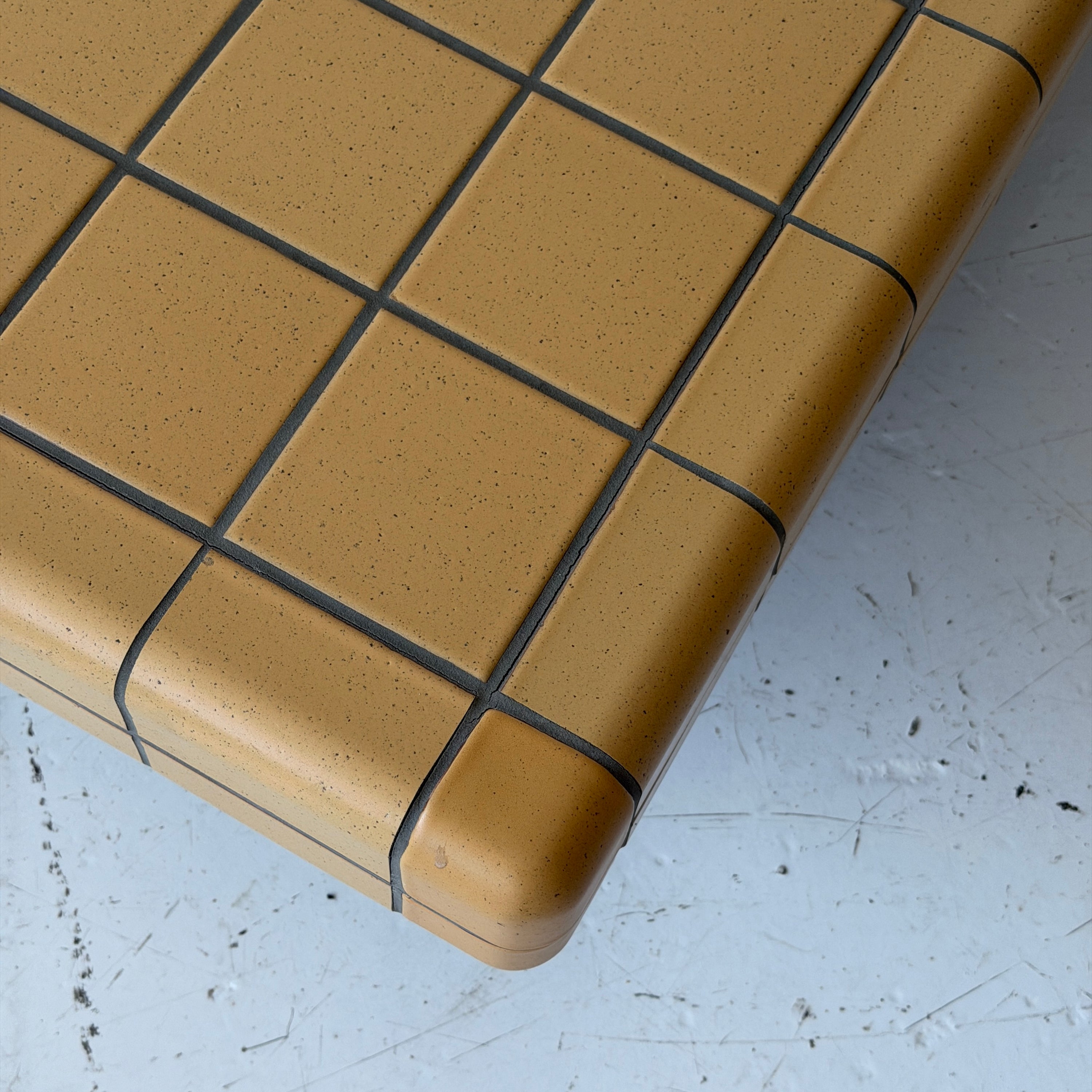 Yellow Tile/Concrete Coffee Table