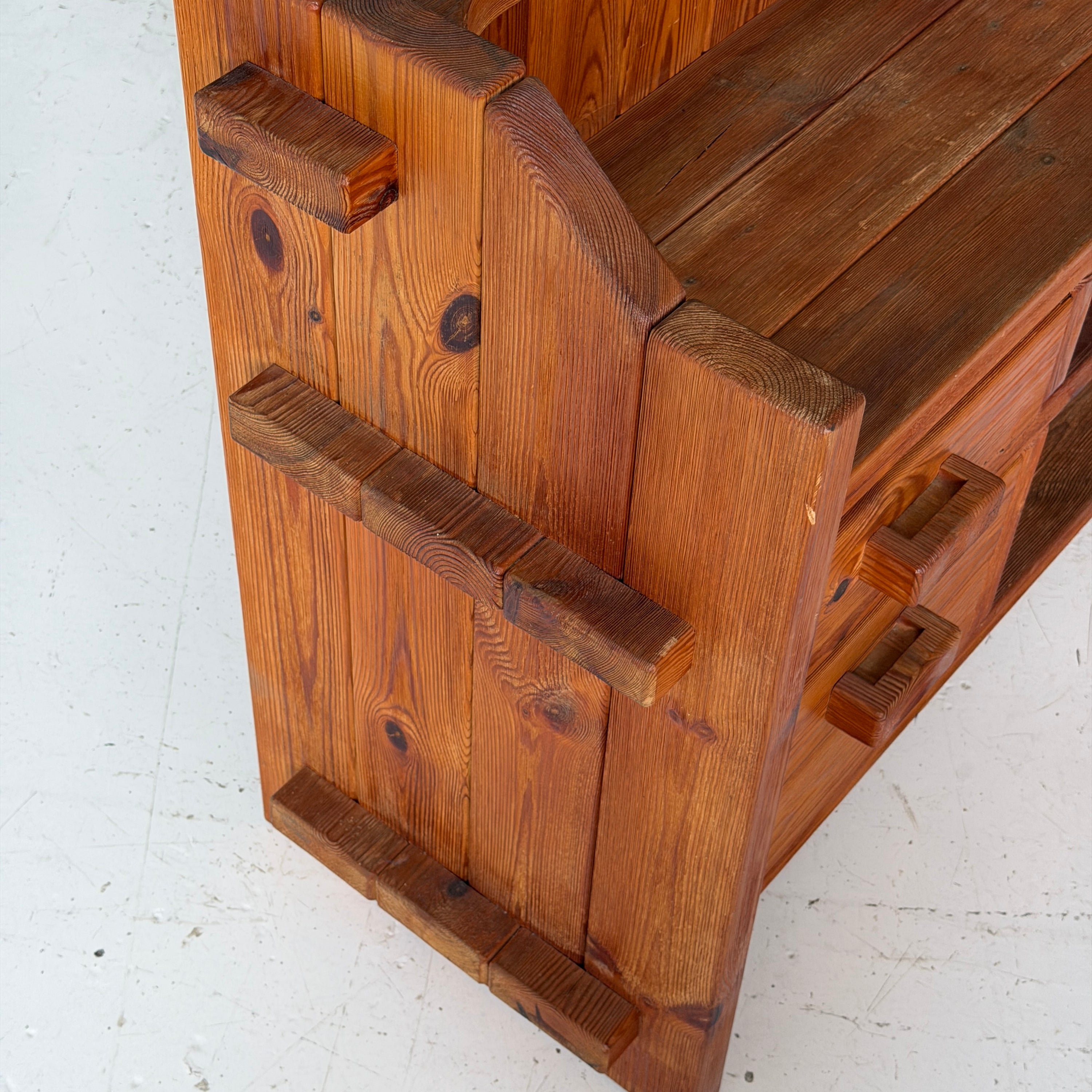 Christian IV Danish Pine Shelf by Hans Frydendal