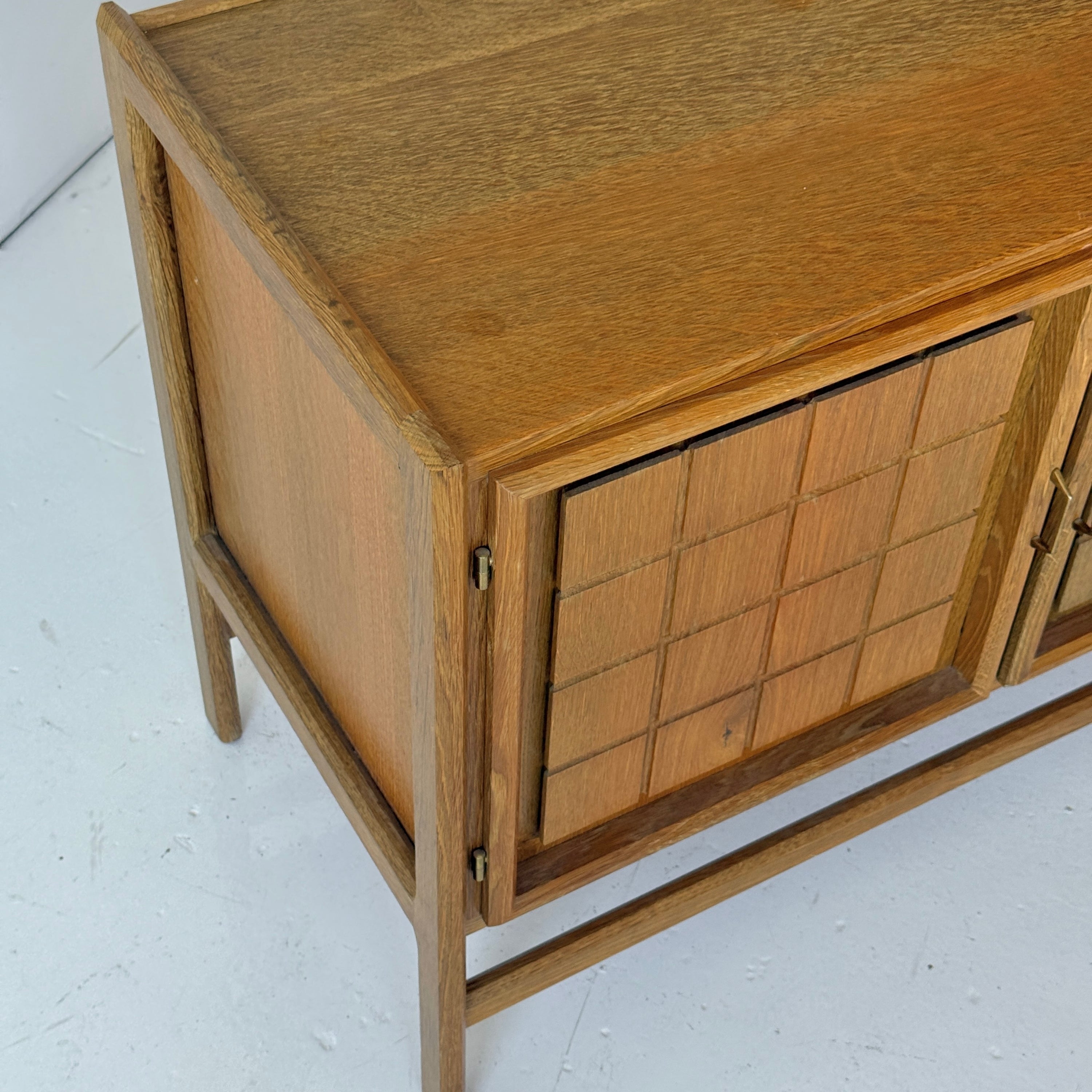 Danish Brutalist Two Tone Side Cabinet