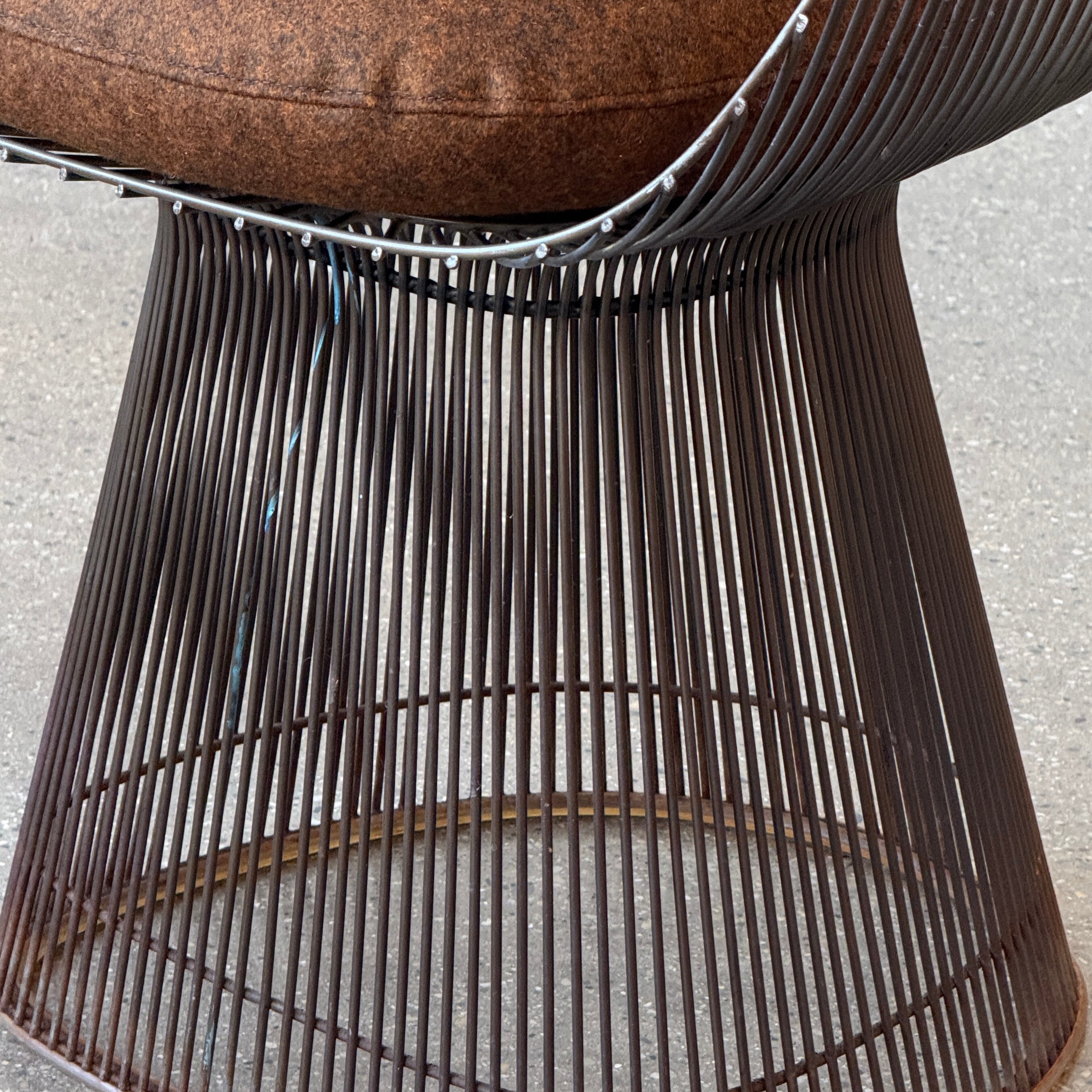 Metallic Bronze Armchairs by Warren Platner for Knoll