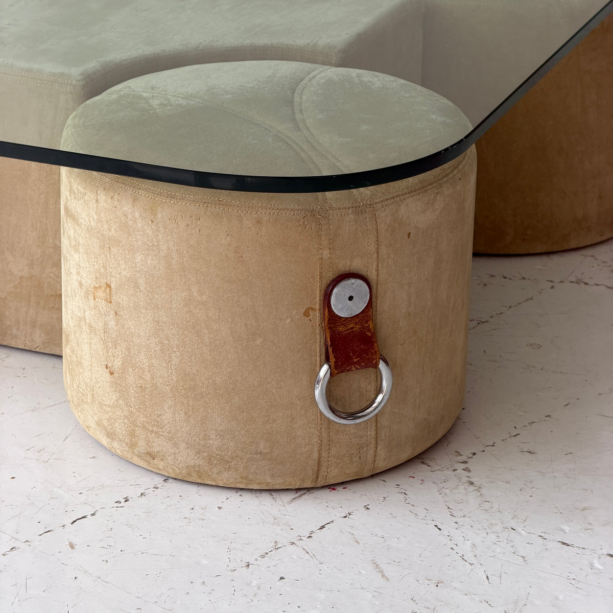 Coffee Table w/ Stools by Guido Faleschini for i4 Mariani