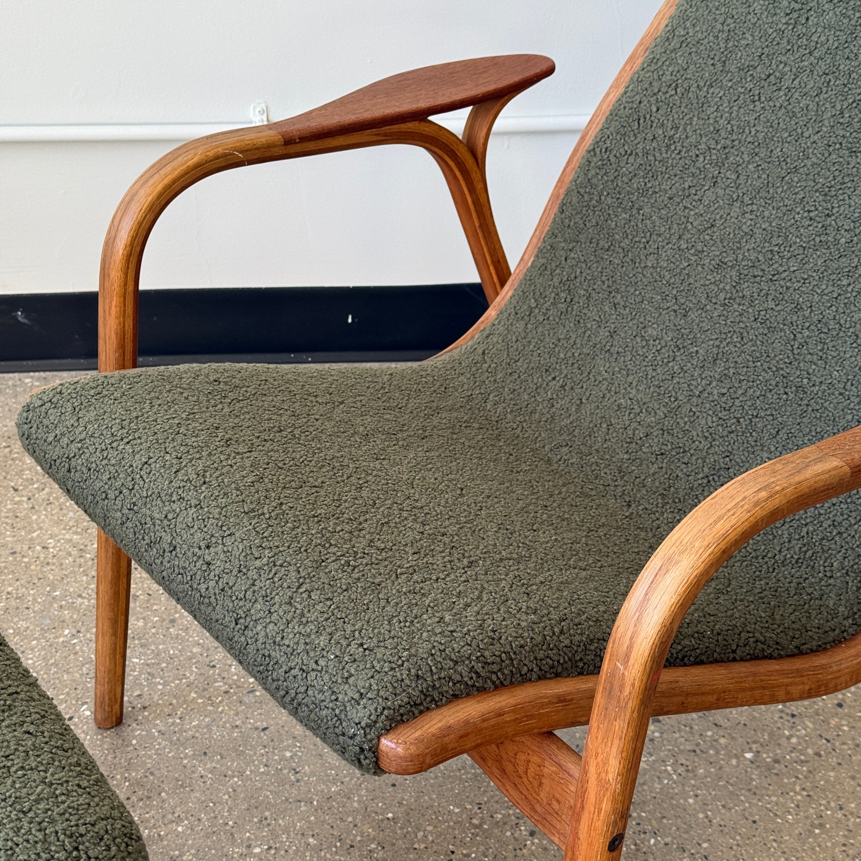 Lamino Chair + Ottoman by Yngve Ekström for Swedese