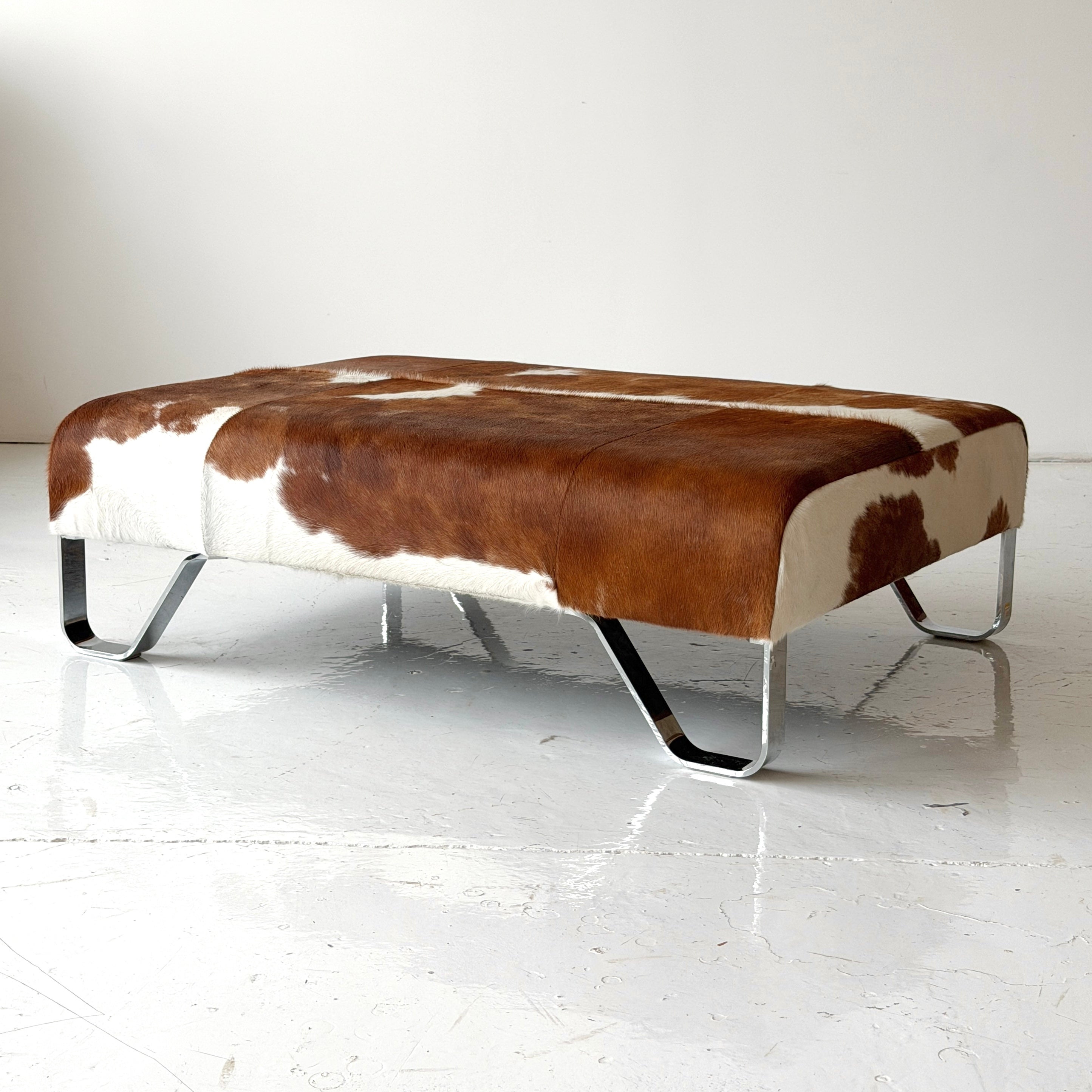 Cowhide Ottoman by Poltrona Frau