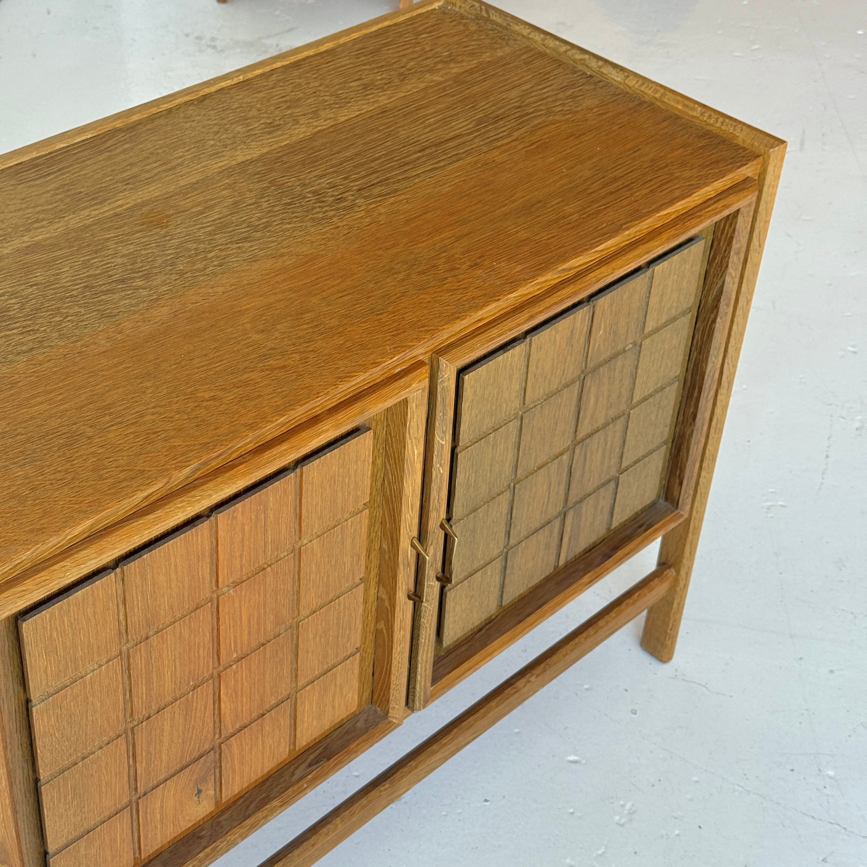 Danish Brutalist Two Tone Side Cabinet