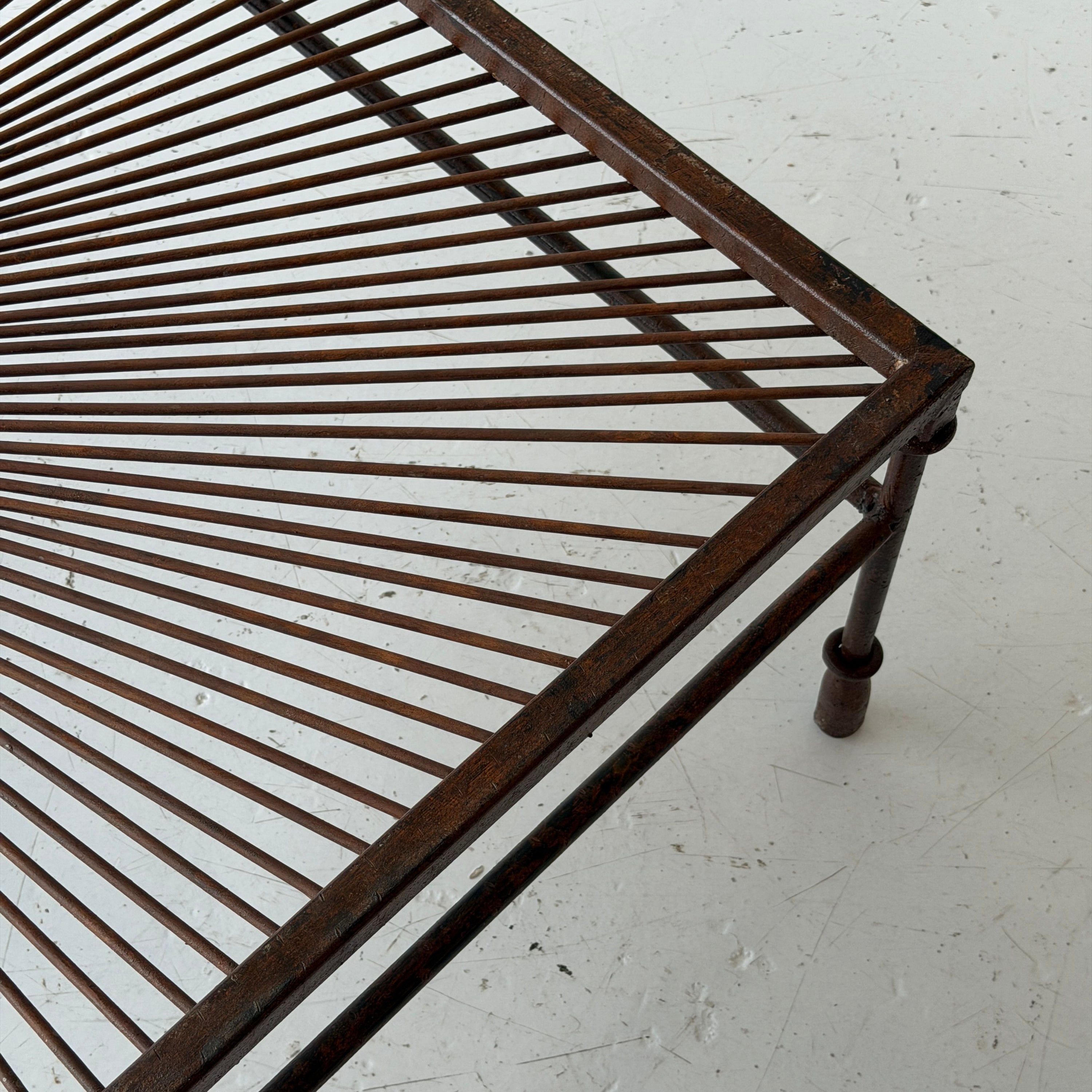 Studio Made Patinated Metal Coffee Table