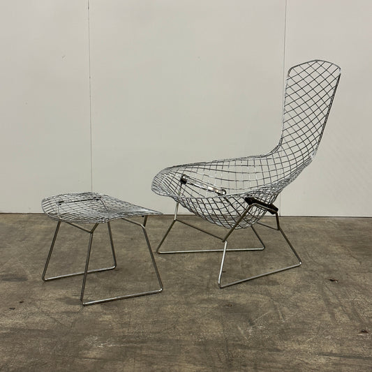 Bird Chair + Ottoman by Harry Bertoia for Knoll
